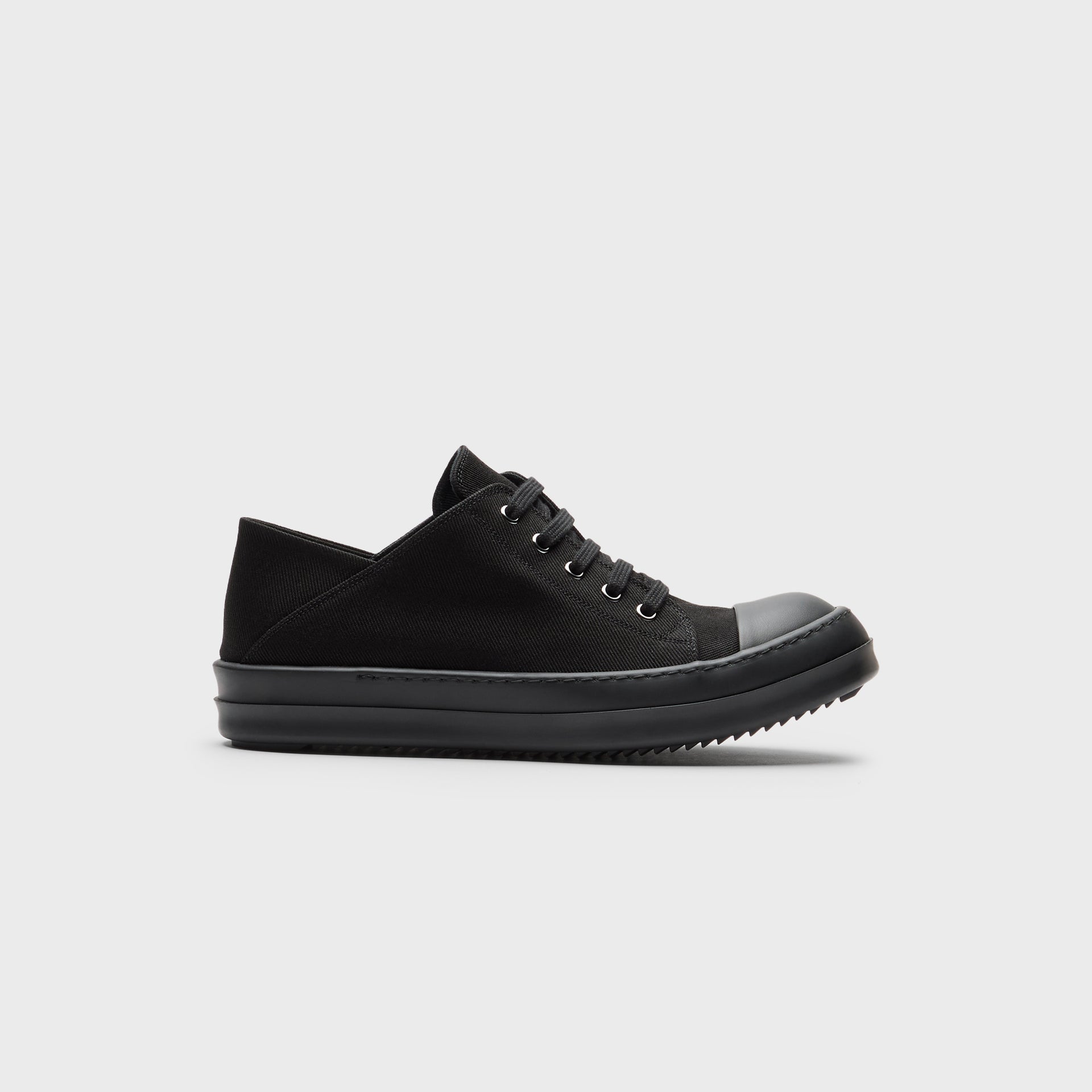 Rick Owens WMNS Slip-On Scarpe in Denim - All Black