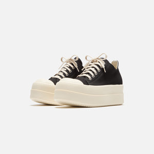 Rick Owens WMNS DRKSHDW Double Bumper Low sneakers round - Black / Milk / Milk Scarpe