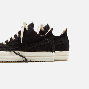 Rick Owens DRKSHDW Slashed Low Sneaks - Black / Milk / Milk Scarpe