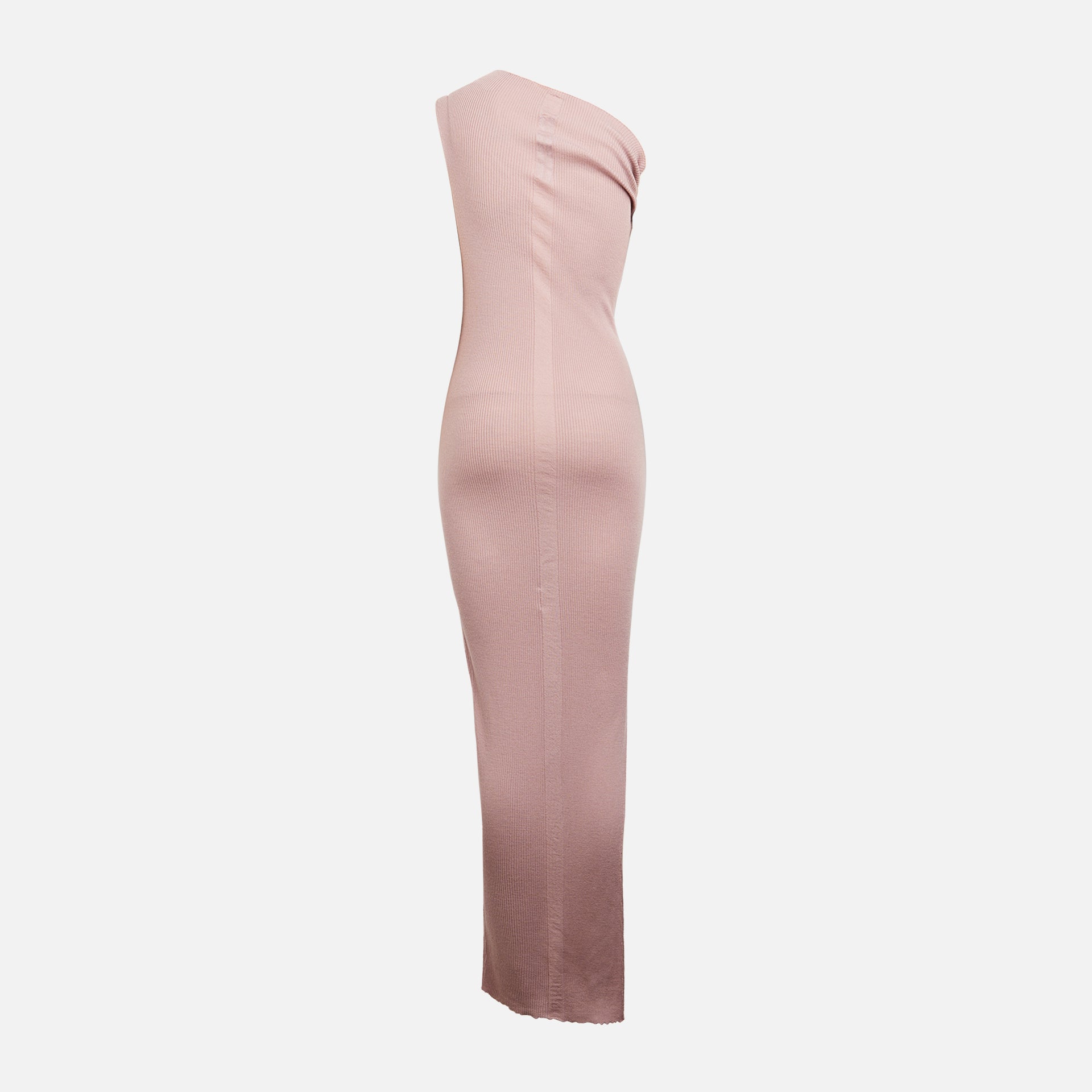 Rick Owens Ribbed One Shoulder Dress - Pink