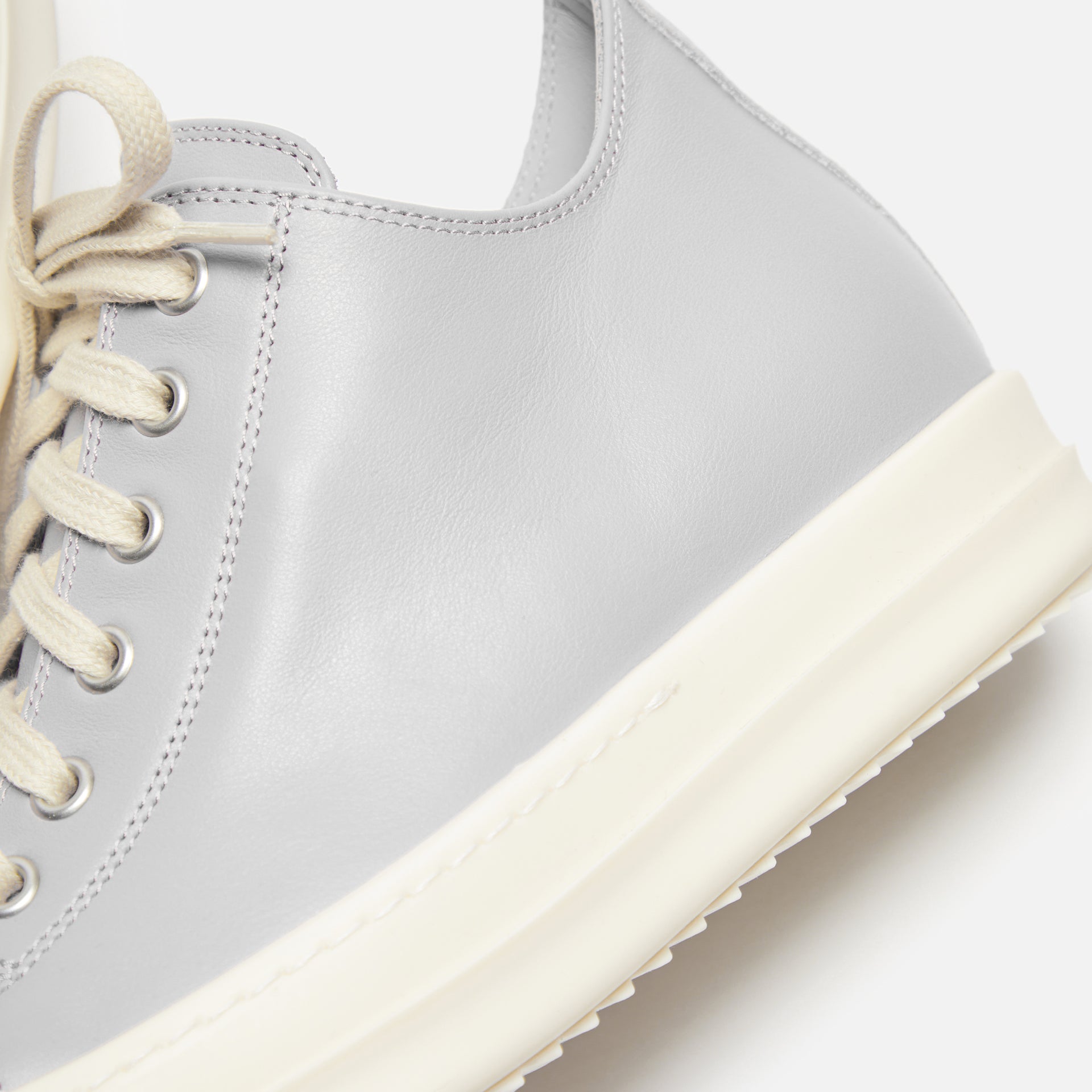 Rick Owens WMNS Low Sneakers - Pearl / Milk / Milk