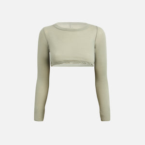 Rick Owens Long Sleeve Crop Top - Celadon