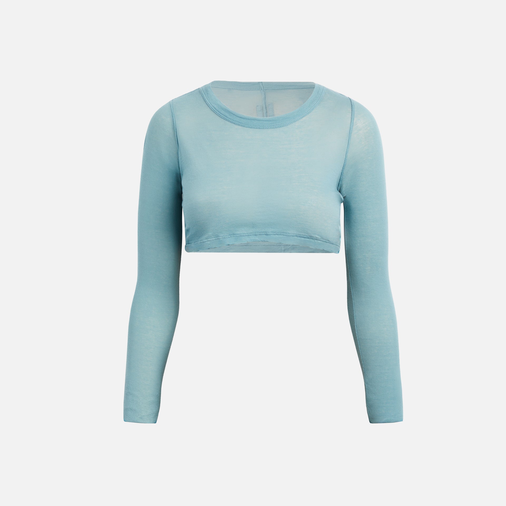 Rick Owens Long Sleeve Crop Top - Mouthwash