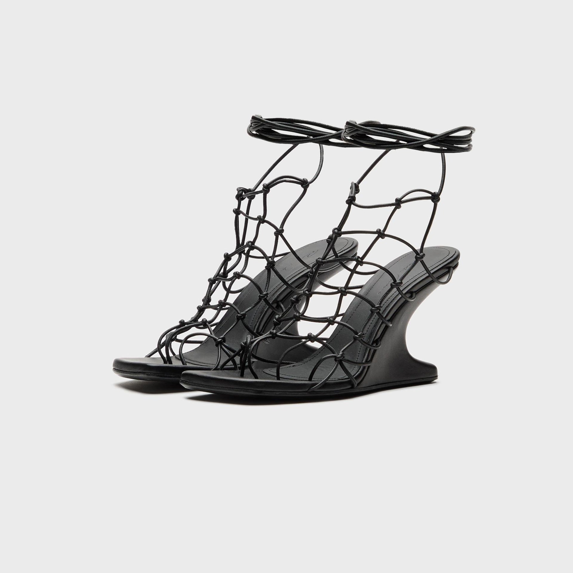 Rick Owens Web Cantilever Sandal - Pelle Black
