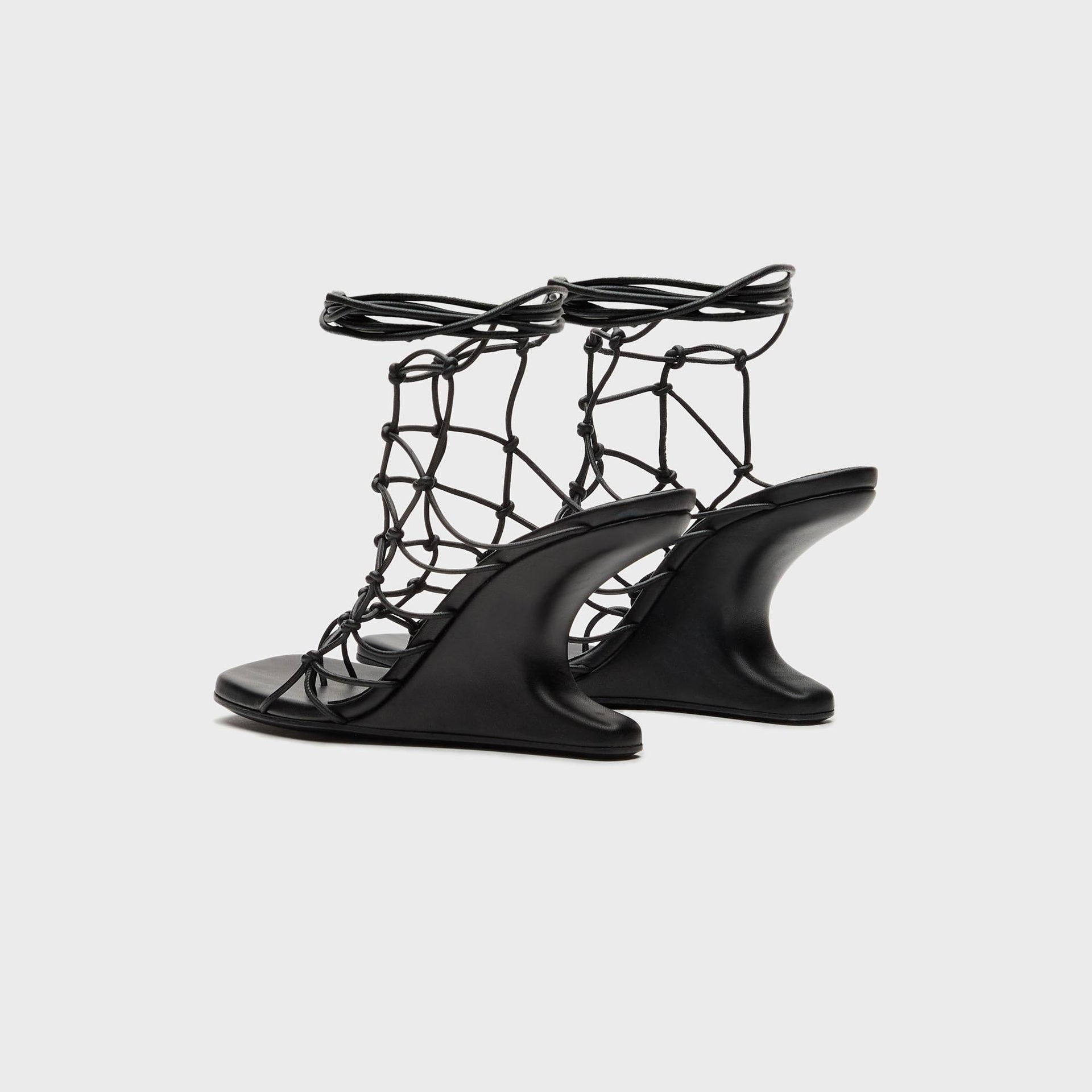 Rick Owens Web Cantilever Sandal - Pelle Black