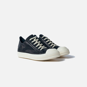 Rick Owens WMNS Scarpe Low Sneaker - Scarpe in Pelle Black / Milk / Milk