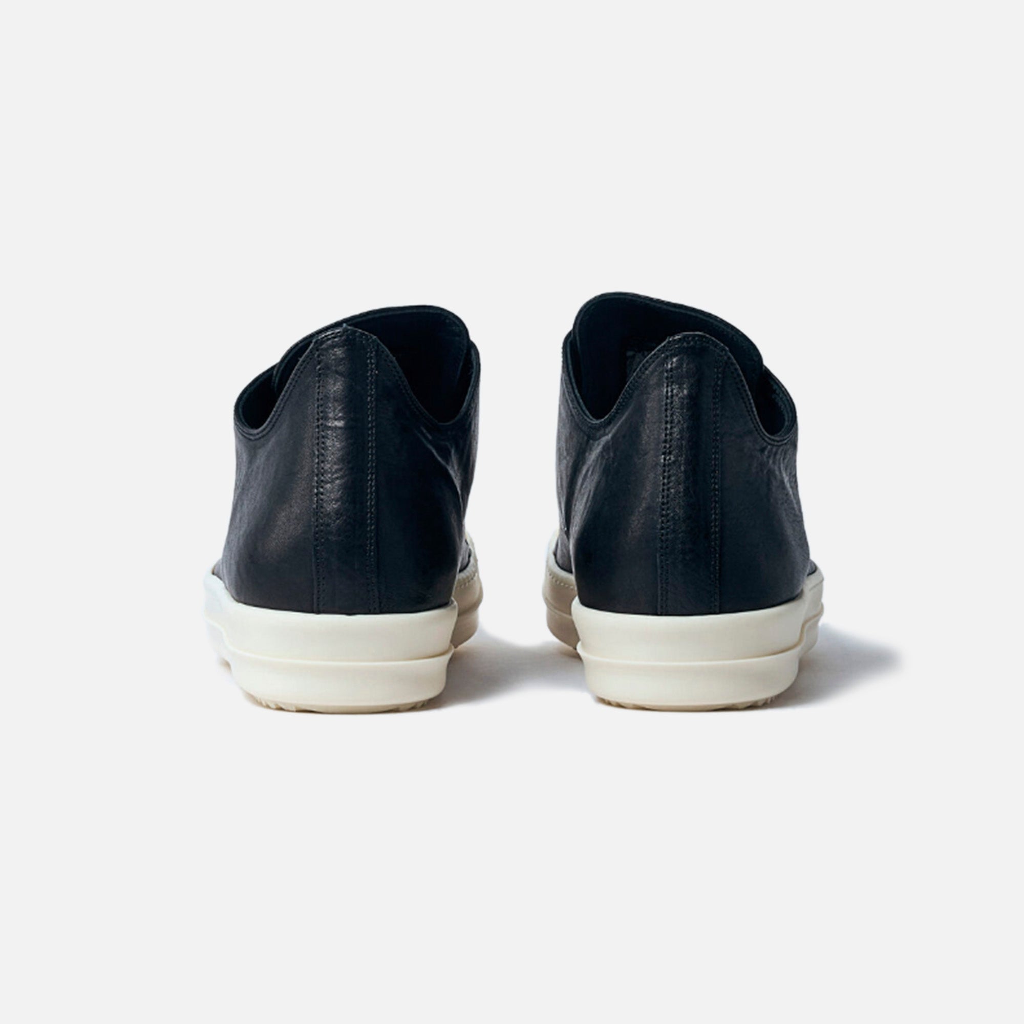 Rick Owens WMNS Scarpe Low Sneaker - Scarpe in Pelle Black