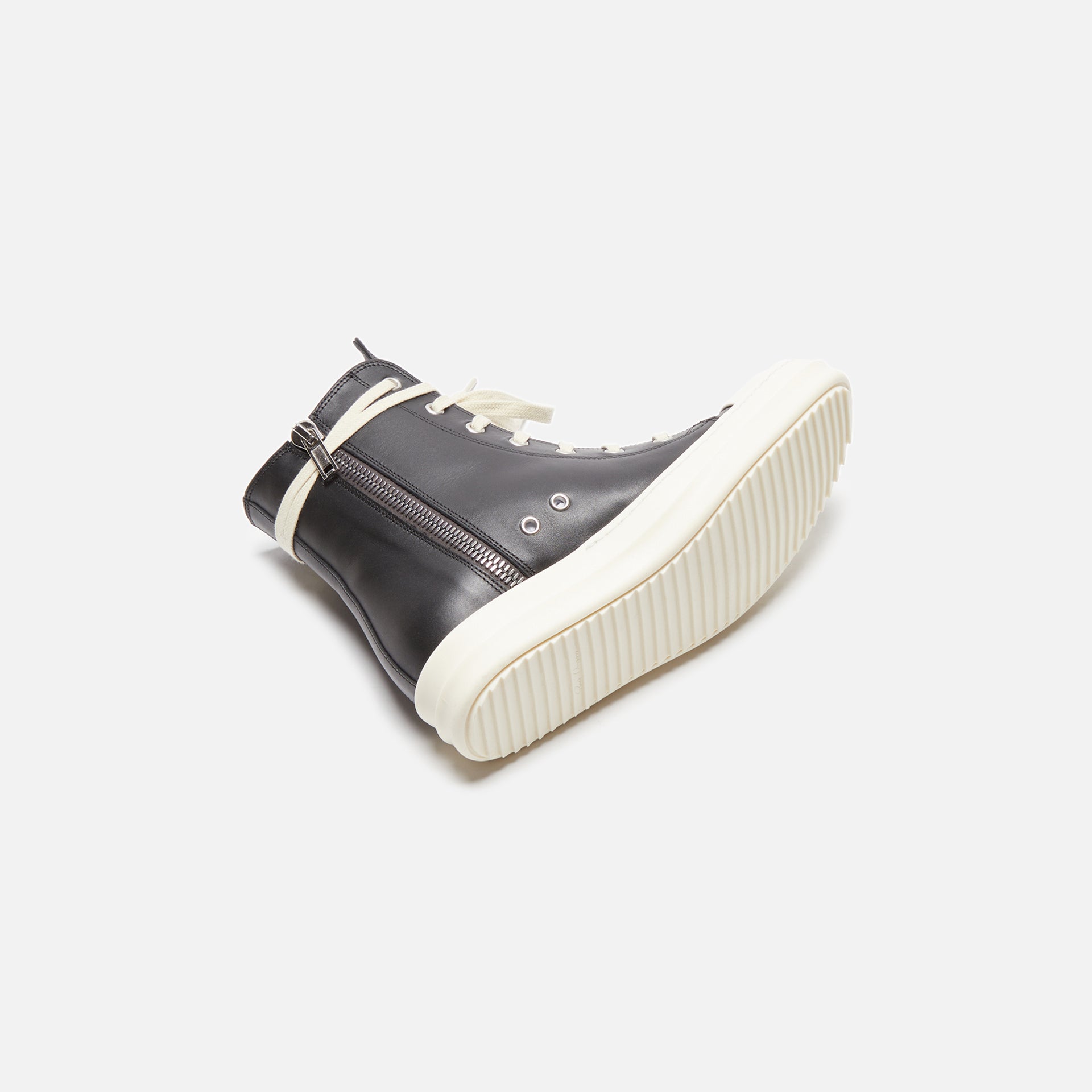 Rick Owens WMNS Scarpe in Pelle Sneakers - Black / Milk