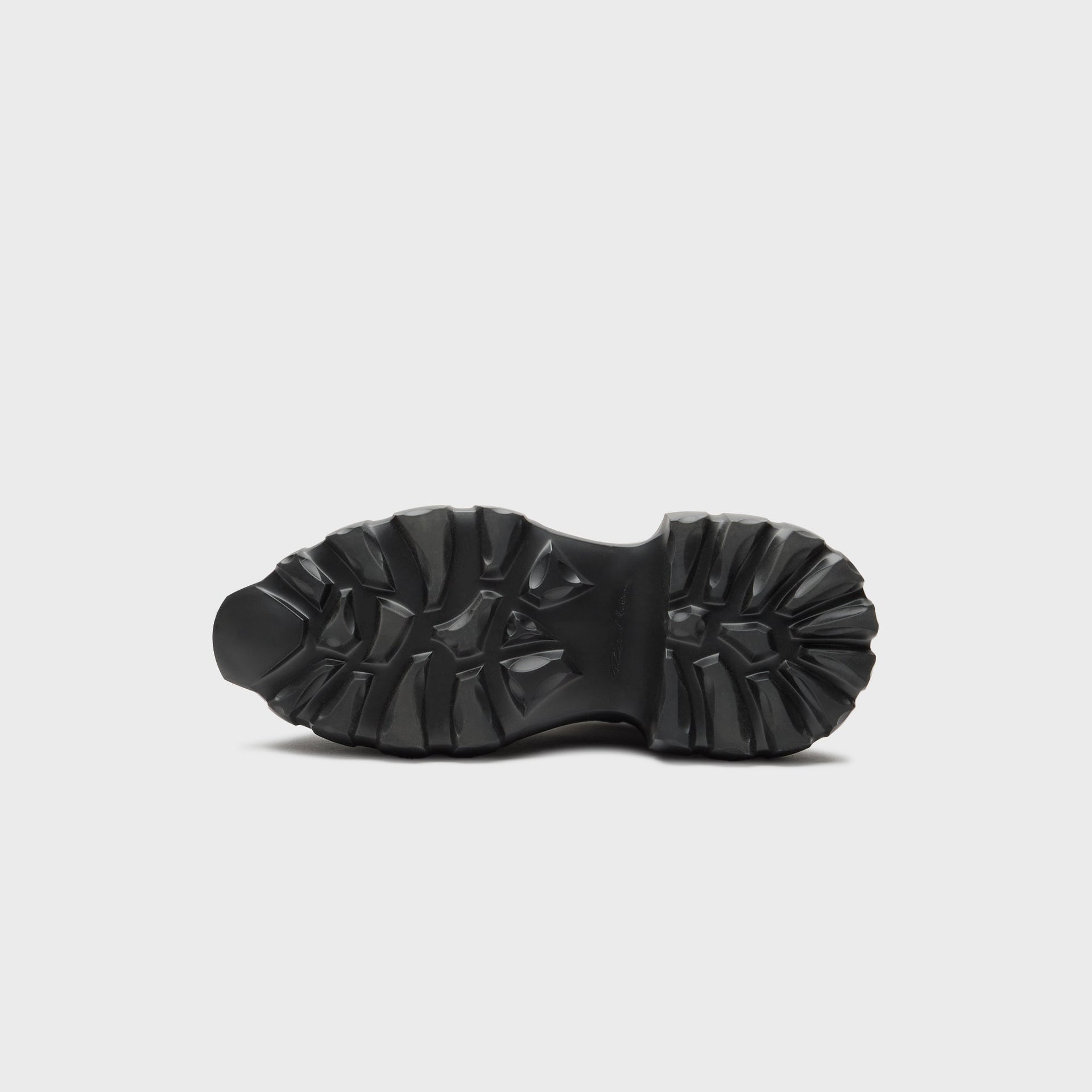 Rick Owens Megalaced Mega Tractor Stivali in Pelle - Black