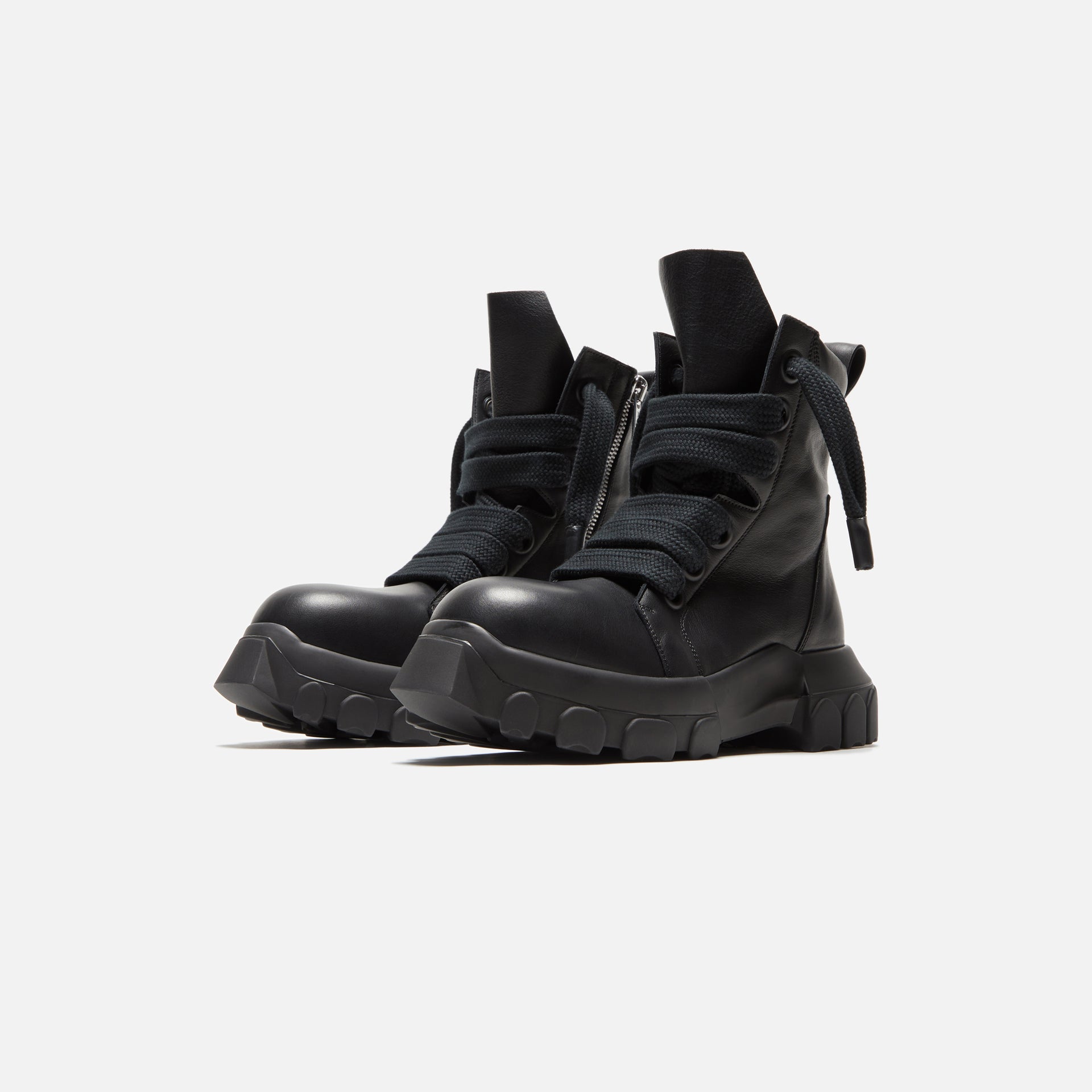 Rick Owens Jumbo Laced Bozo Tractor Boot - Black