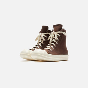 Rick Owens Scarpe in Pelle Sneakers - Brown / Milk / Milk – Kith