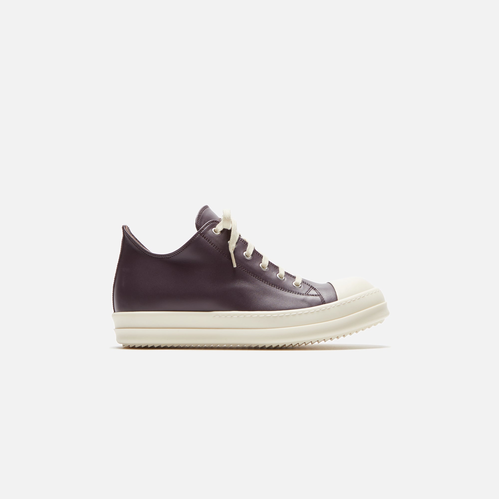 Rick Owens Scarpe in Pelle Low Sneakers - Amethyst / Milk – Kith