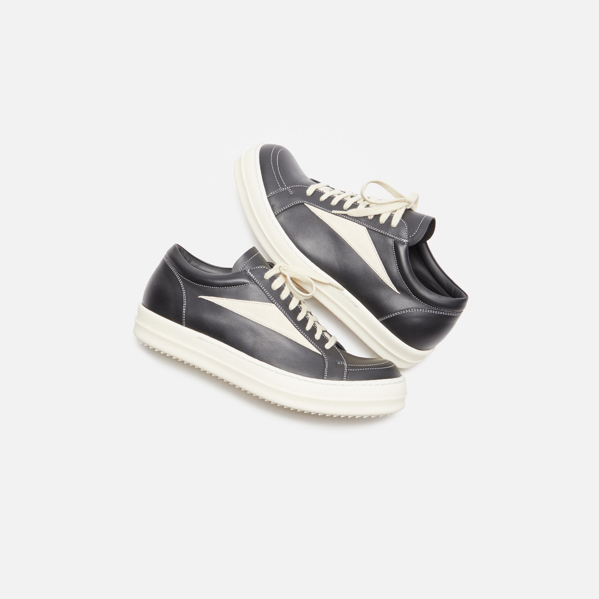 Rick Owens Vintage Sneakers - Black / Milk / Milk