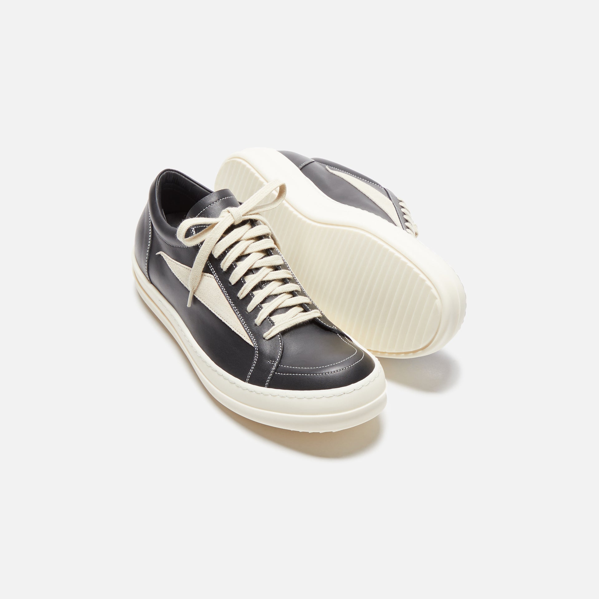Rick Owens Vintage Sneakers - Black / Milk / Milk