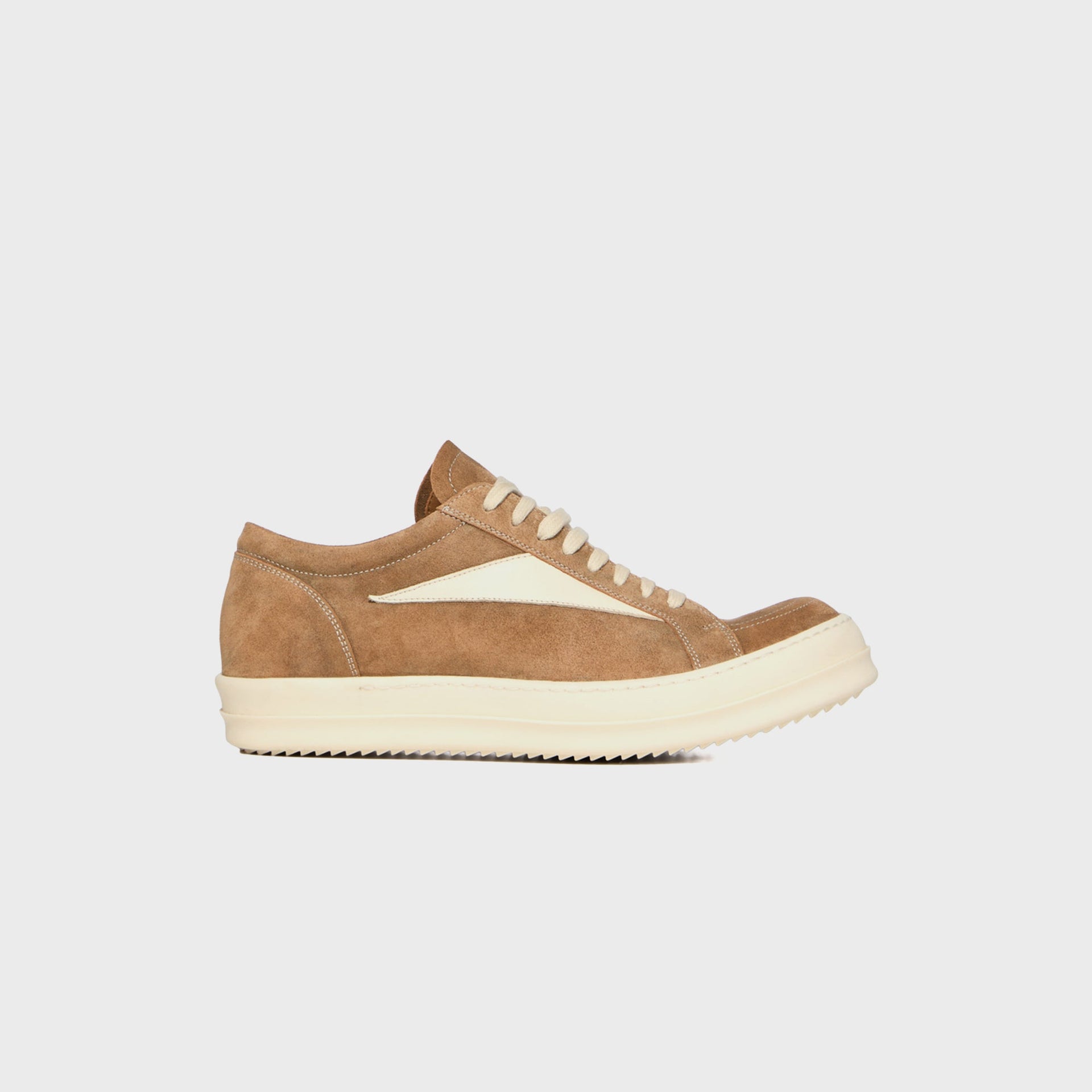 Rick Owens WMNS Temple Vintage Sneaks - Sumi Brown / Milk
