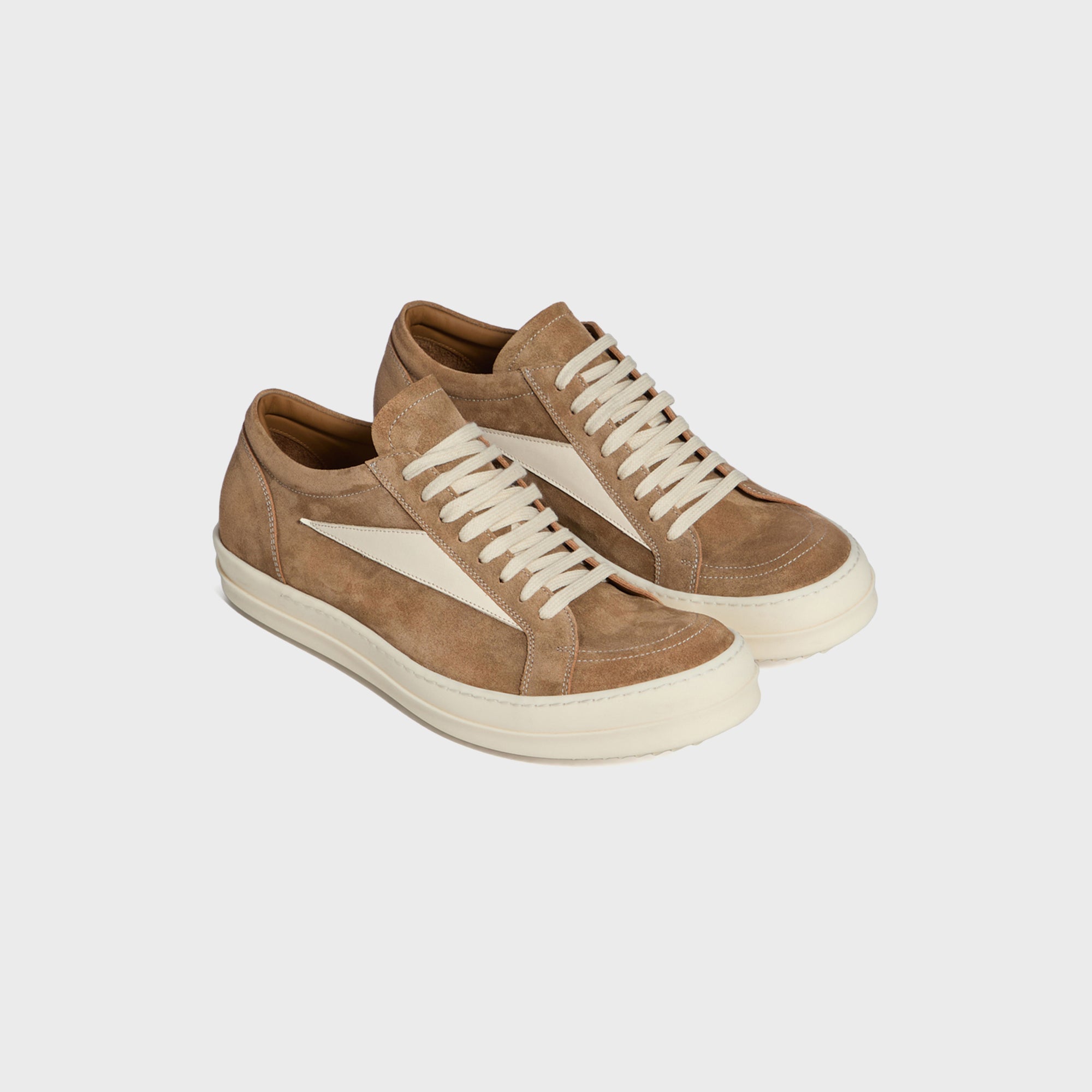 Rick Owens WMNS Temple Vintage Sneaks - Sumi Brown / Milk – Kith