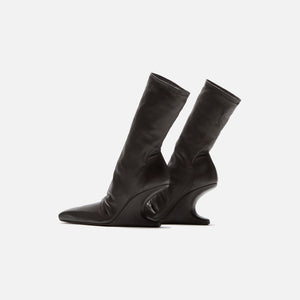 Rick Owens WMNS Cantilever 8 Wedge Ankle Boot - Dark Dust Stivali in Pelle