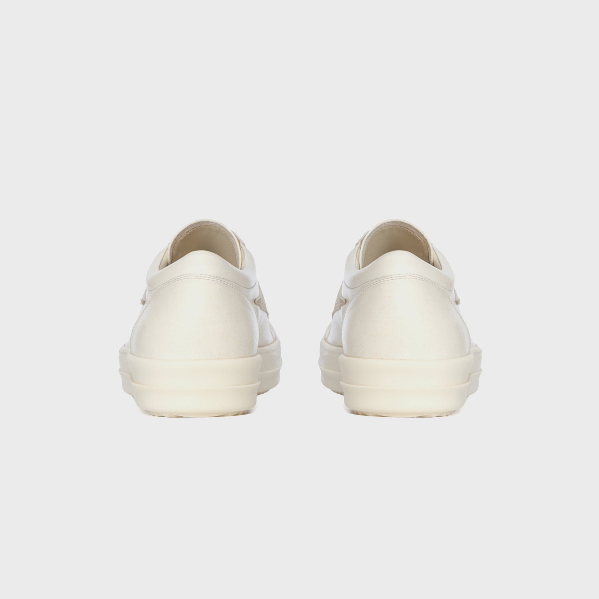Rick Owens Scarpe In Pelle Vintage  Sneaks - Milk / Milk / Milk