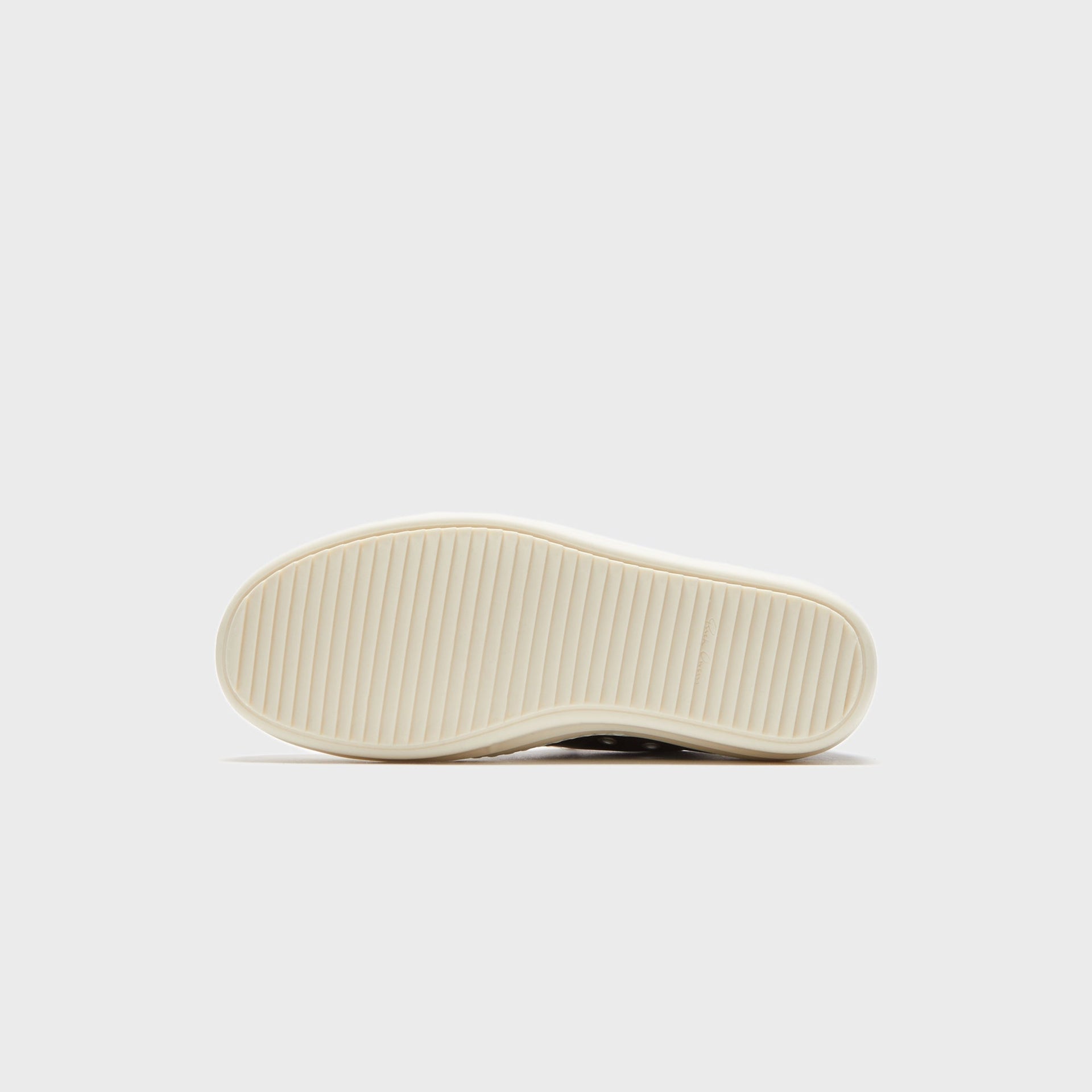 Rick Owens Scarpe Pelle Low Sneakers - Black / Milk / Milk
