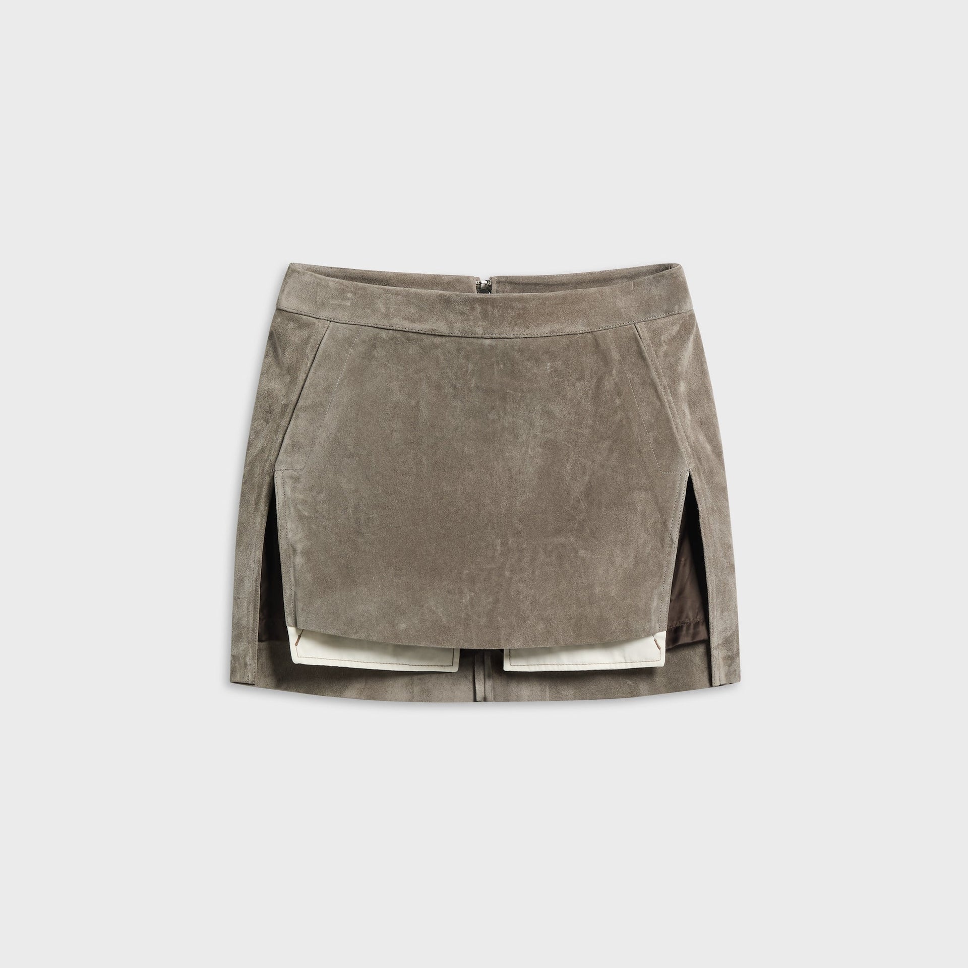 Rick Owens Fog Cutoff Mini Skirt - Dust