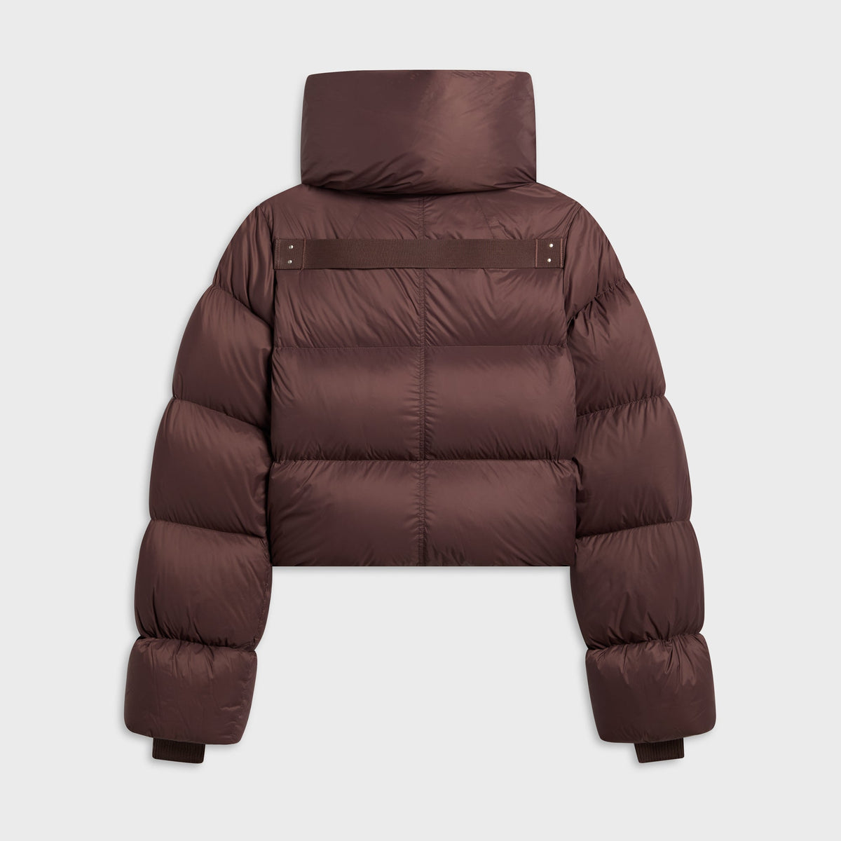 Rick Owens Burgundy Tower Funnel Neck Down Jacket - Grape