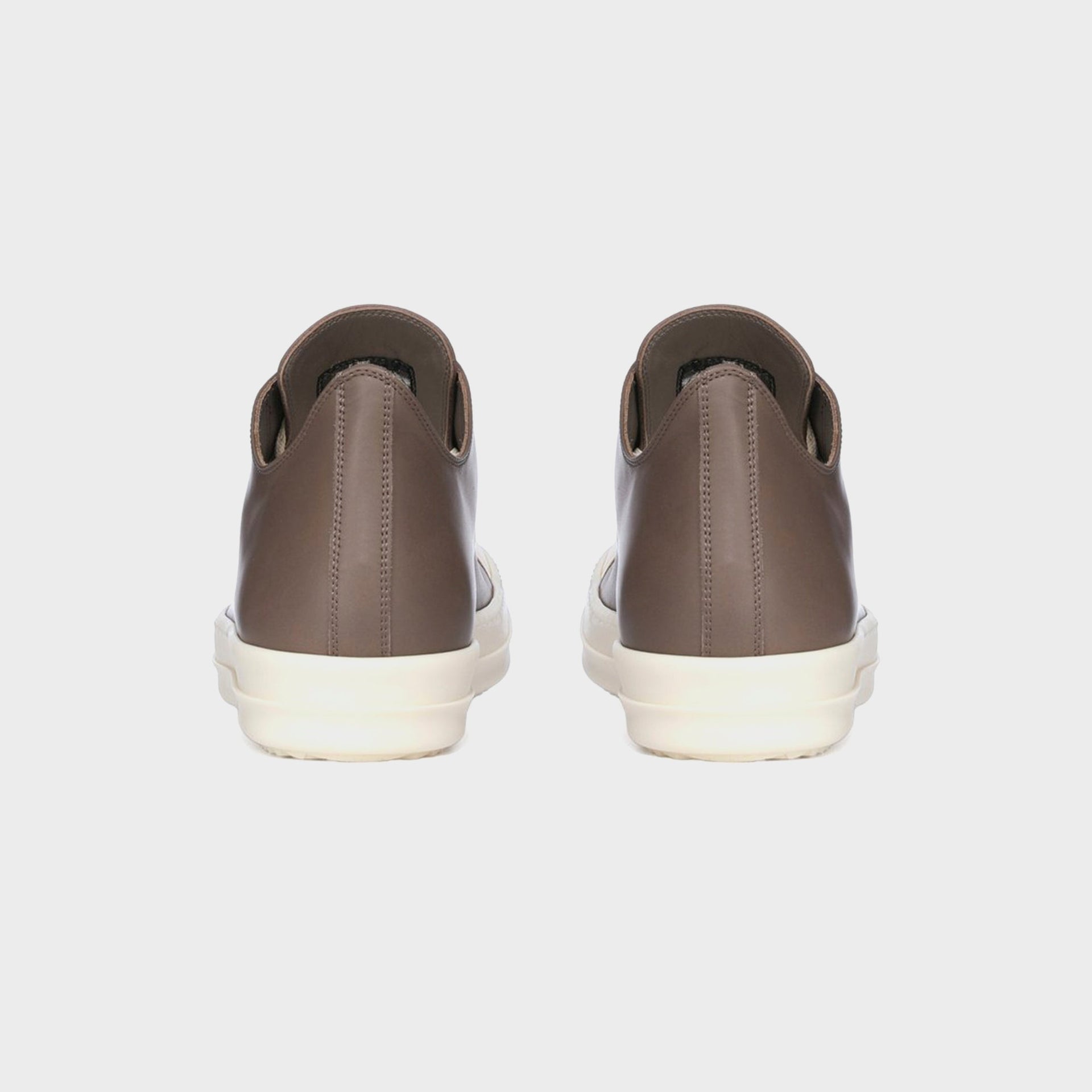 Rick Owens Scarpe In Pelle Low Sneaks - Dust / Milk / Milk