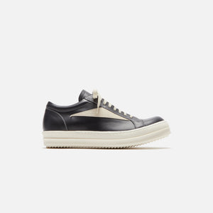 Rick Owens Vintage Sneakers Scarpe In Pelle - Black / Milk / Milk