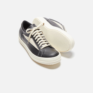 Rick Owens Vintage Sneakers Scarpe In Pelle - Black / Milk / Milk