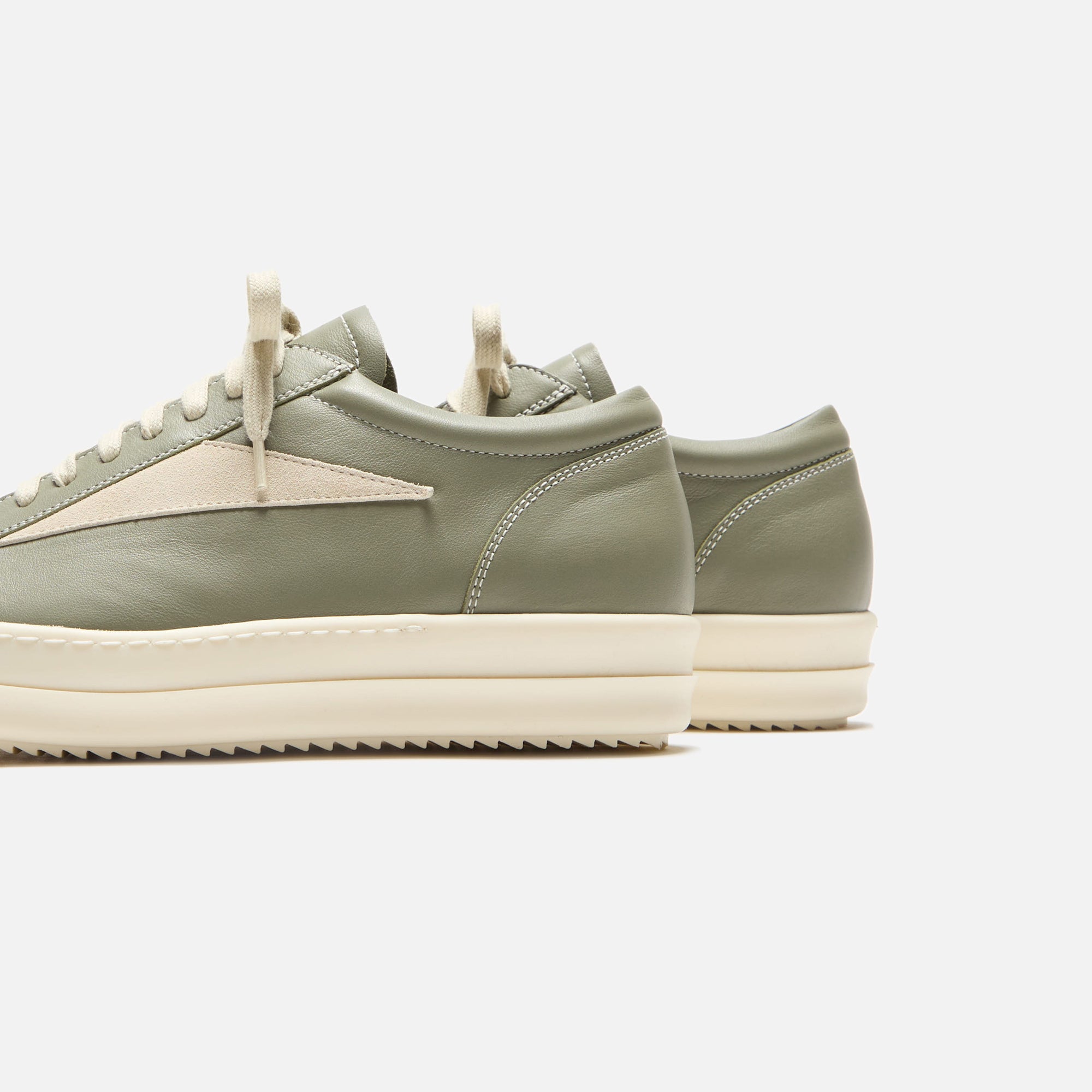 Rick Owens Vintage Sneaker - Scarpe In Pelle Celadon / Milk Rick Owens Vintage Sneaker - Scarpe In Pelle Celadon / Milk
