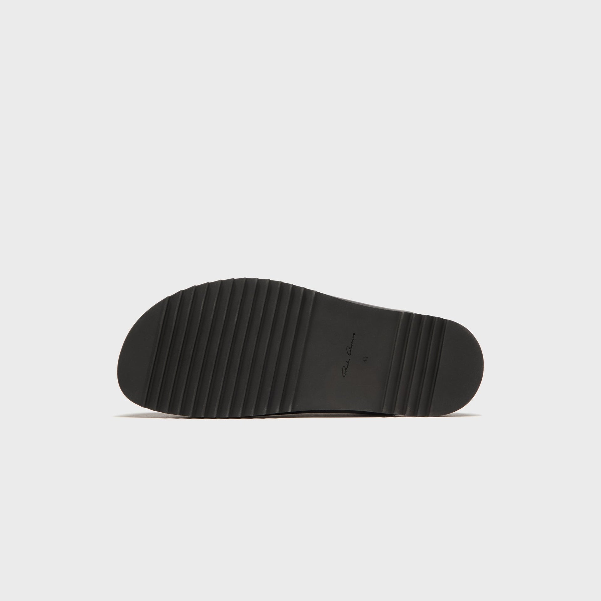 Rick Owens Black Temple Mule Granola Loafers - Pelle Black