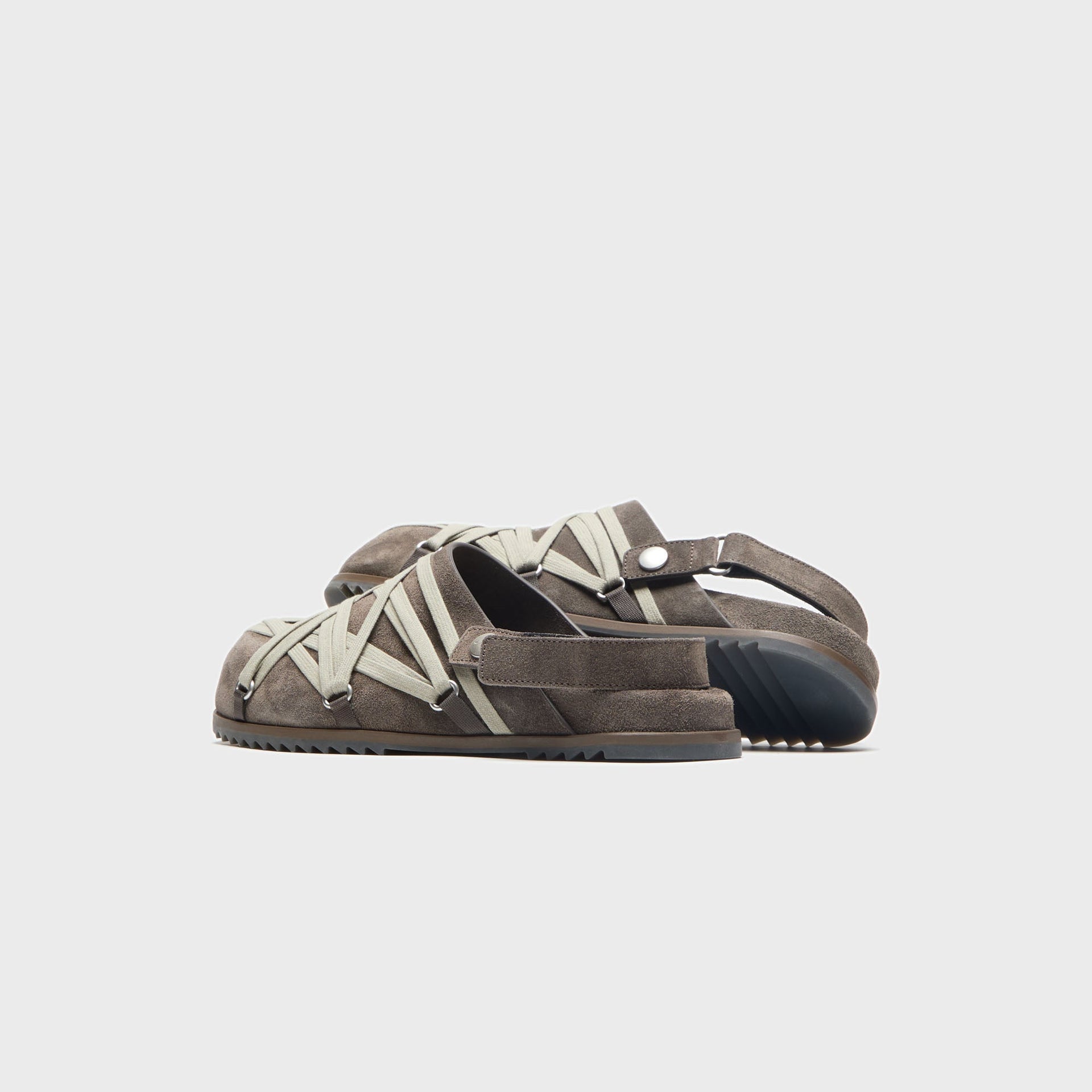 Rick Owens Megalace Mules - Granola Dust