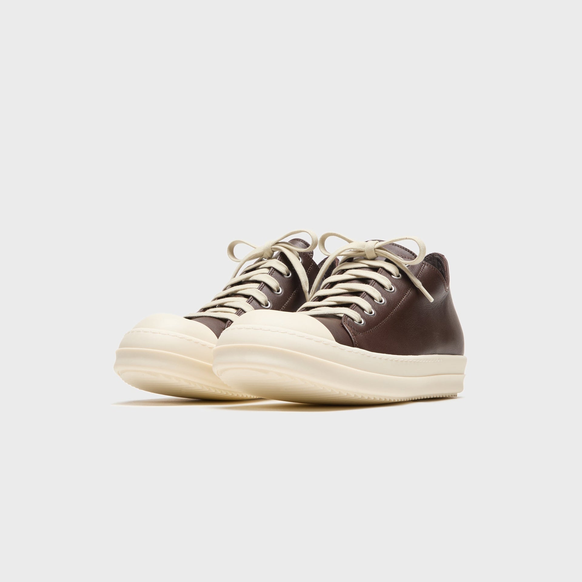 Rick Owens Temple Low Sneaks - Macassar / Milk