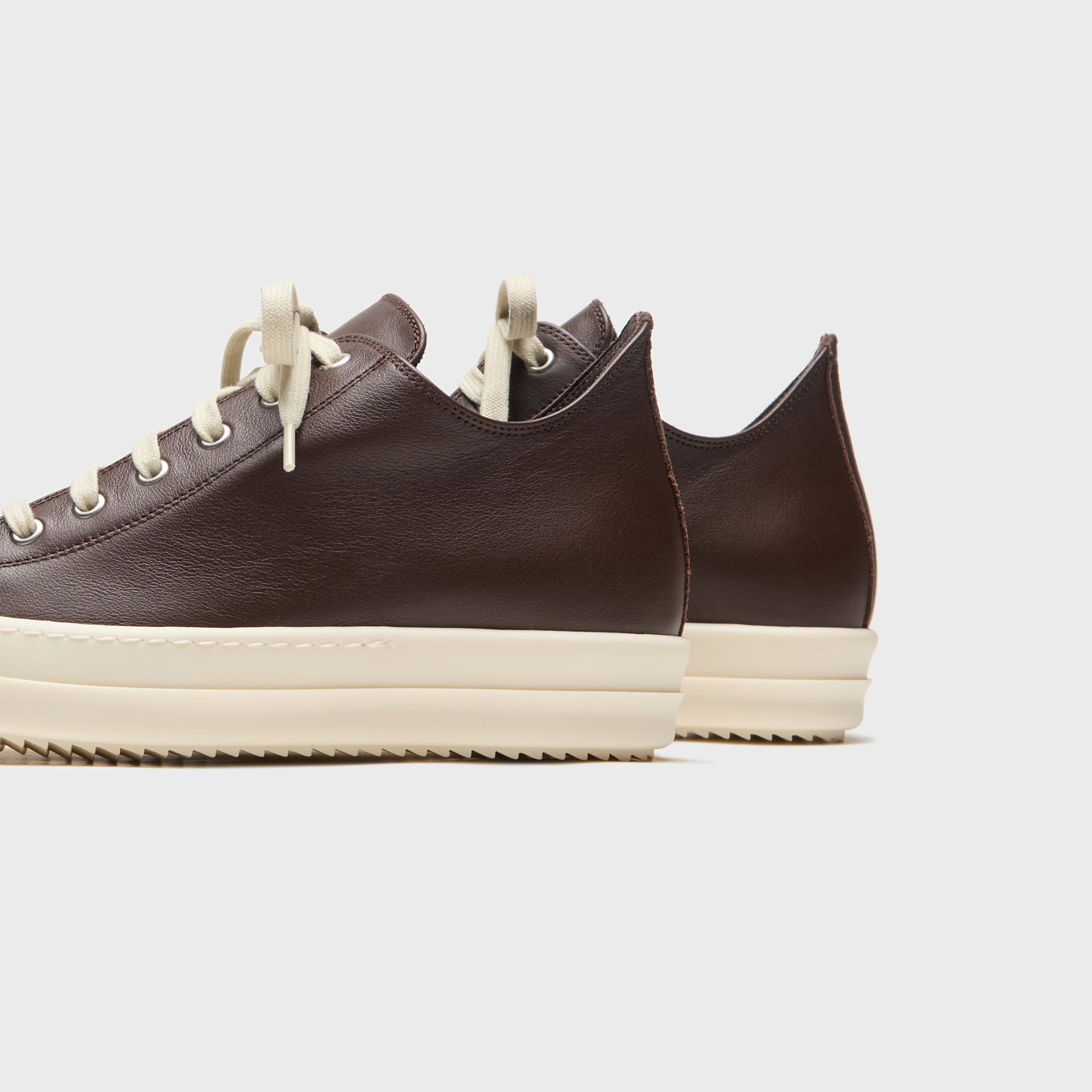 Rick Owens Temple Low Sneaks - Macassar / Milk
