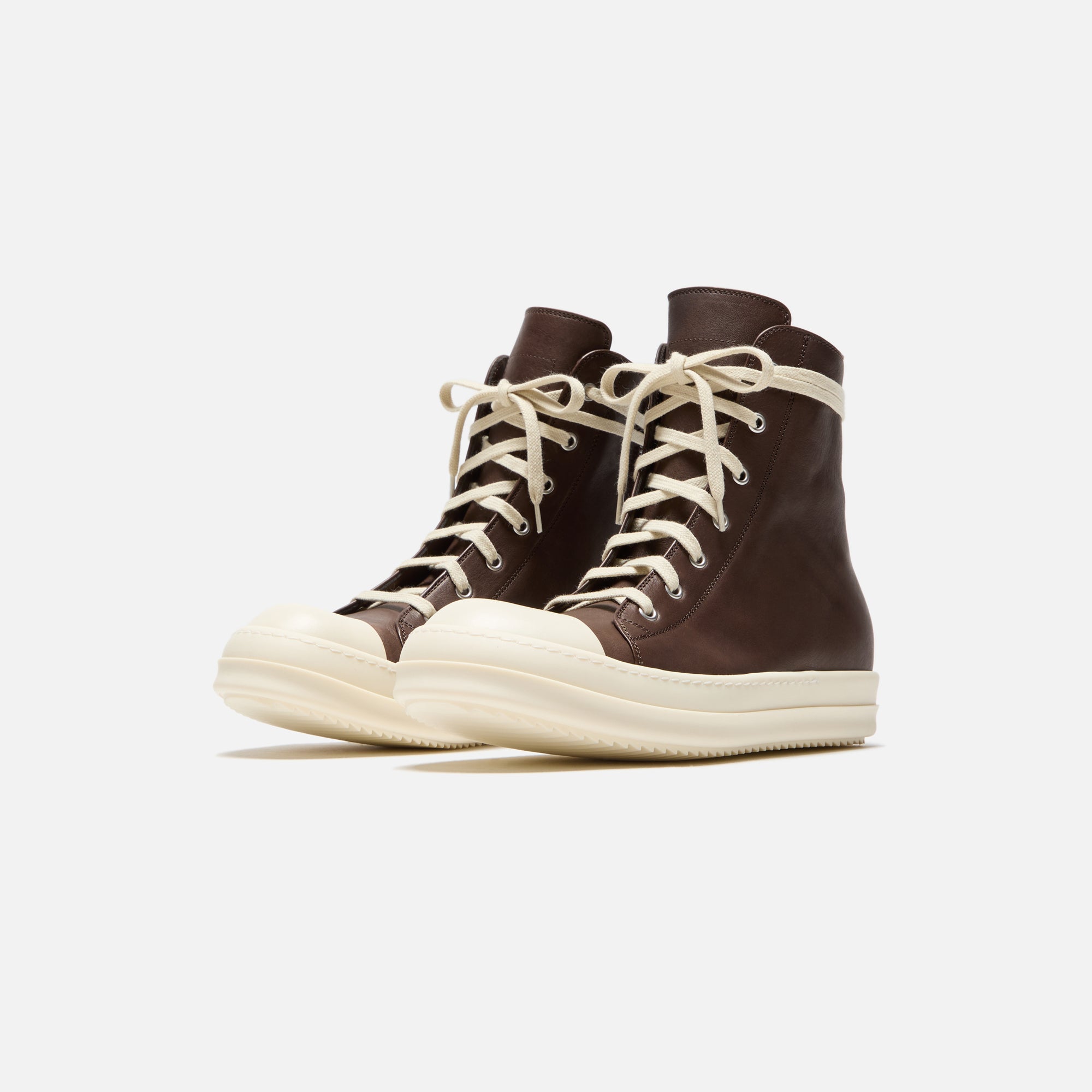 Rick Owens Porterville Sneakers - Saddle / Milk – Kith