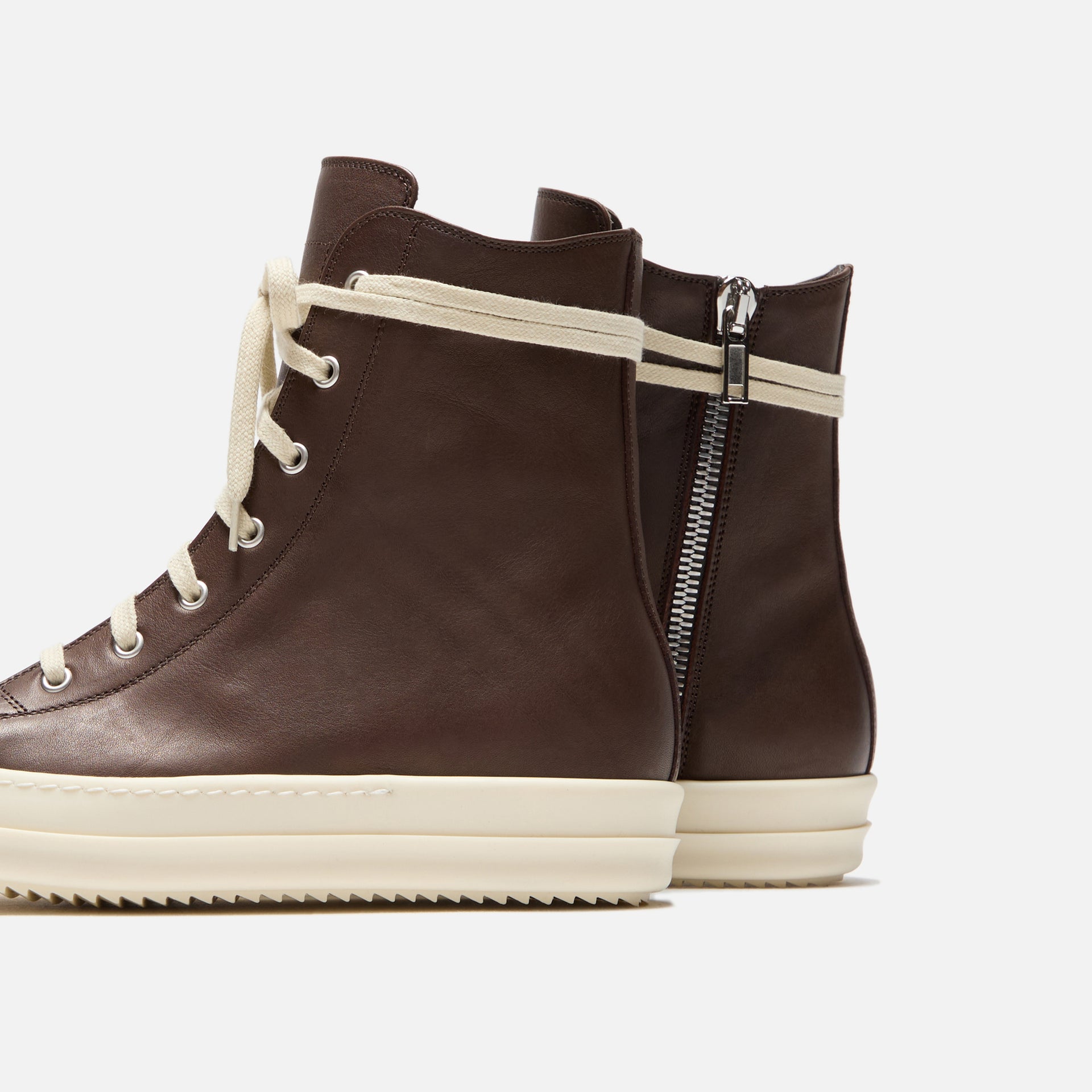 Rick Owens Porterville Sneakers - Saddle / Milk