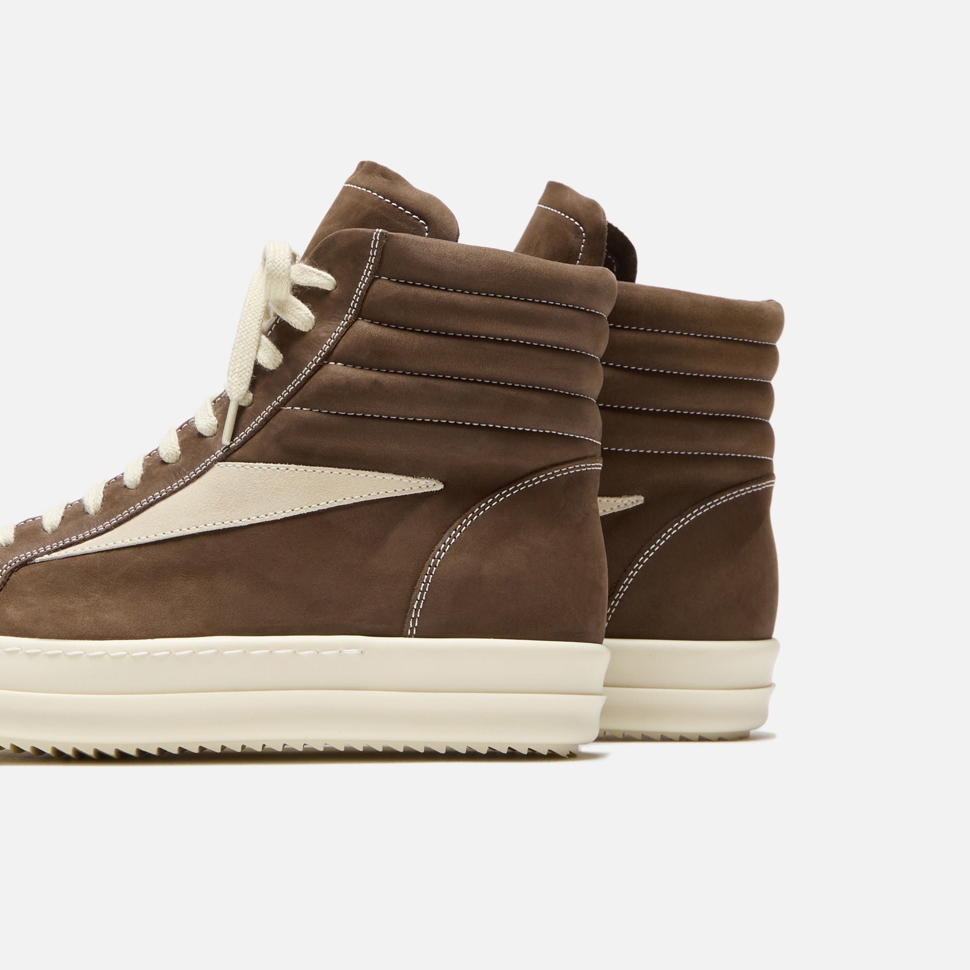 Rick Owens Vintage High Sneaker - Saddle / Milk – Kith