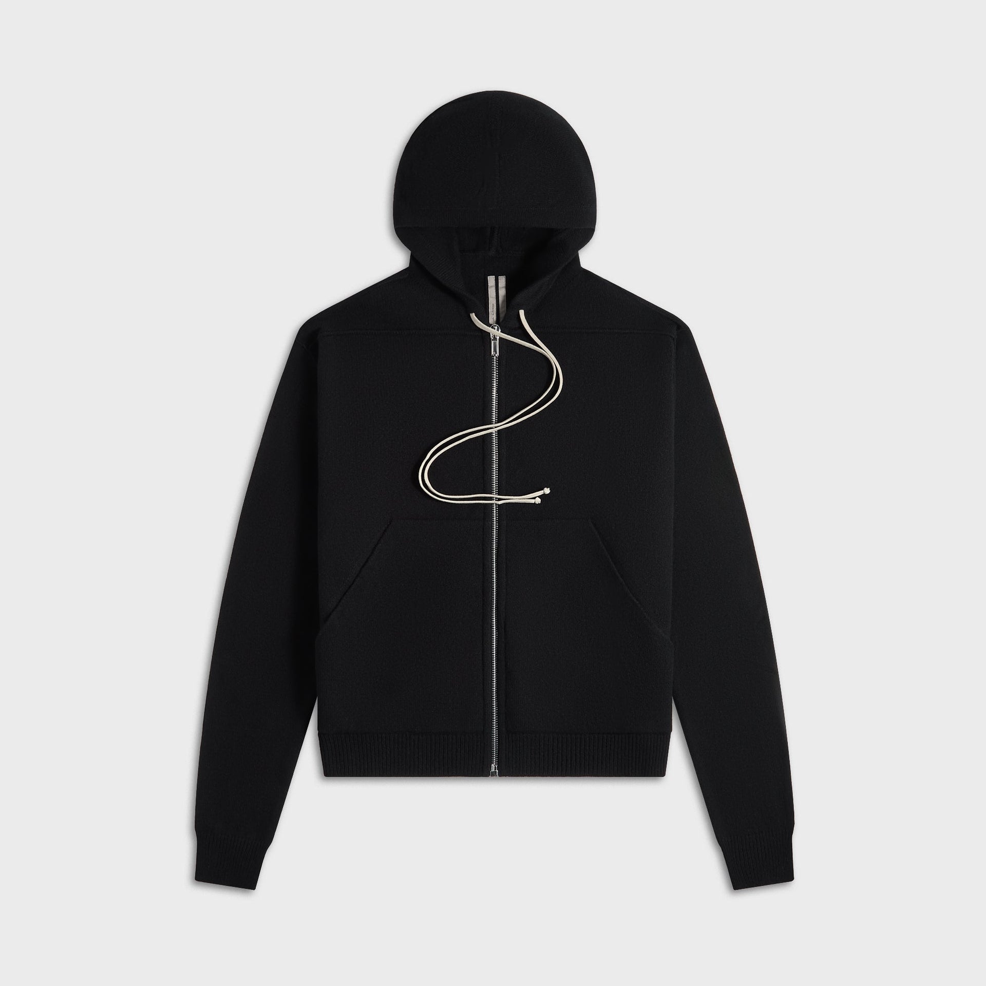 Rick Owens Zipped Hoodie - Black