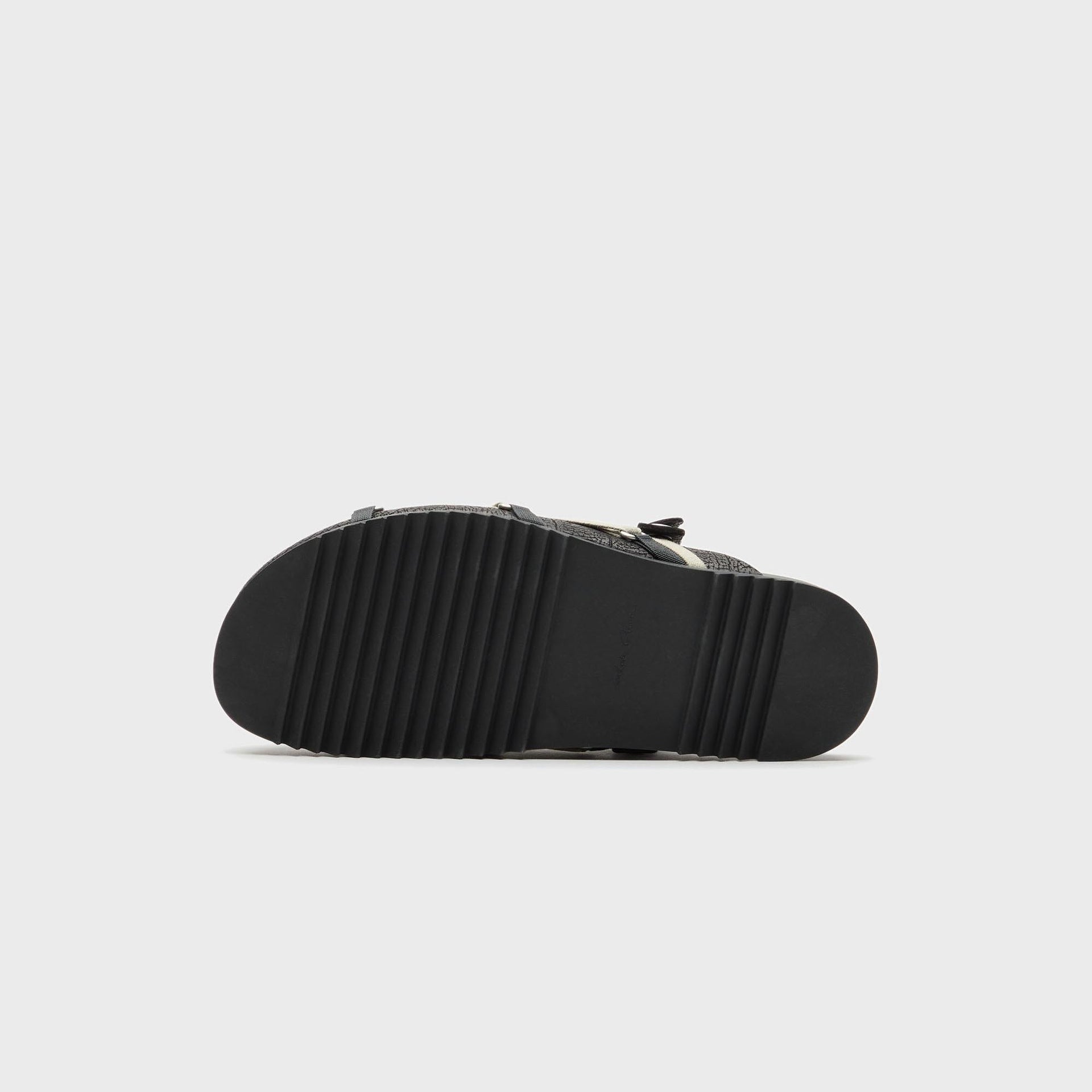 Rick Owens Megalace Mule Granola Mules- Pelle Black