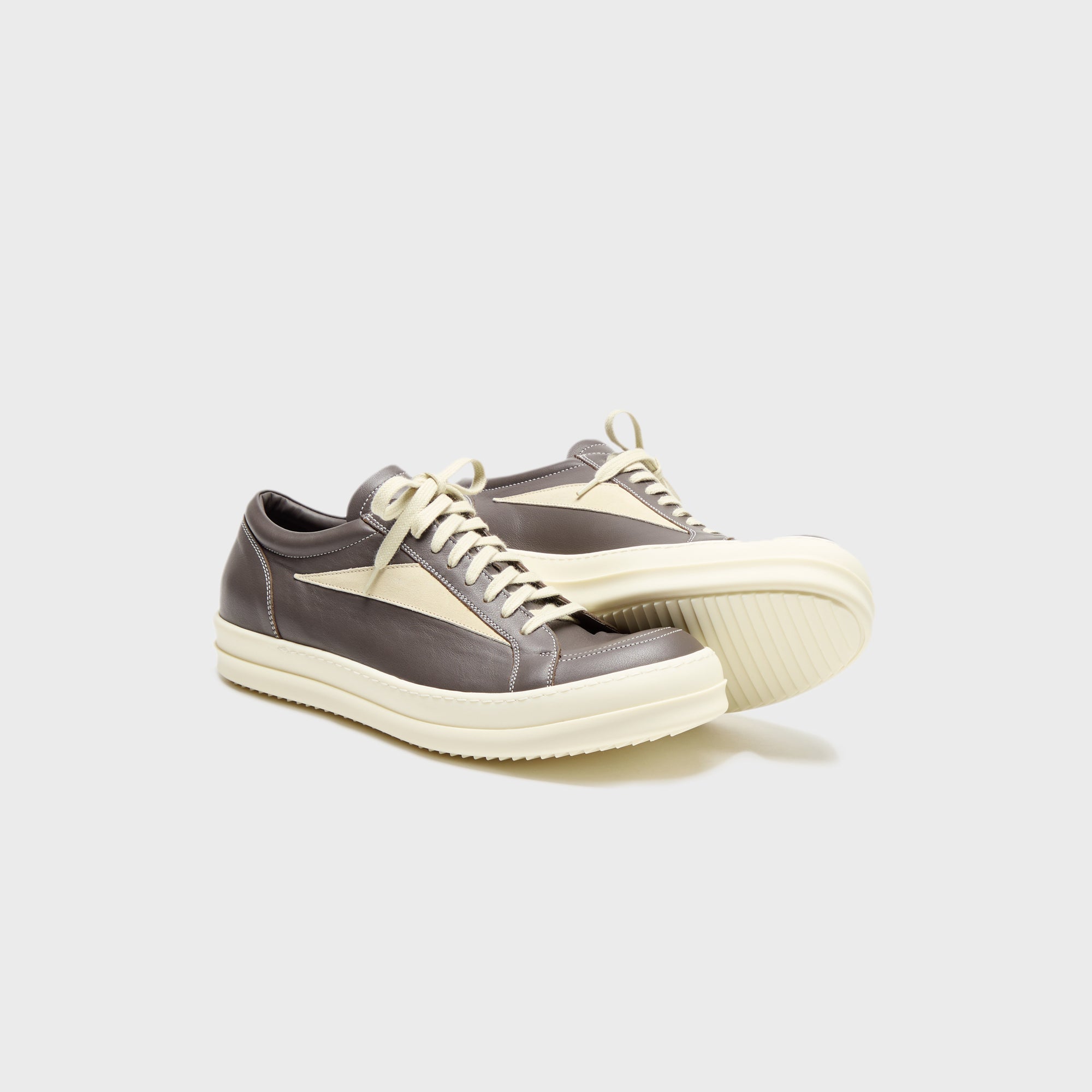 Rick Owens Vintage Sneakers Scarpe In Pelle - Dark Dust
