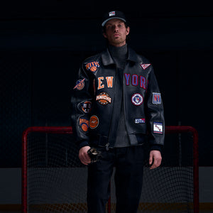 Kith & AVIREX for Madison Square Garden Sports Icon Jacket - Black