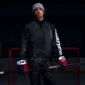 Kith & Bauer for the New York Rangers Nylon Quarter Zip - Black PH