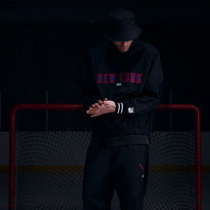 Kith for the New York Rangers Nylon Quarter Zip - Black