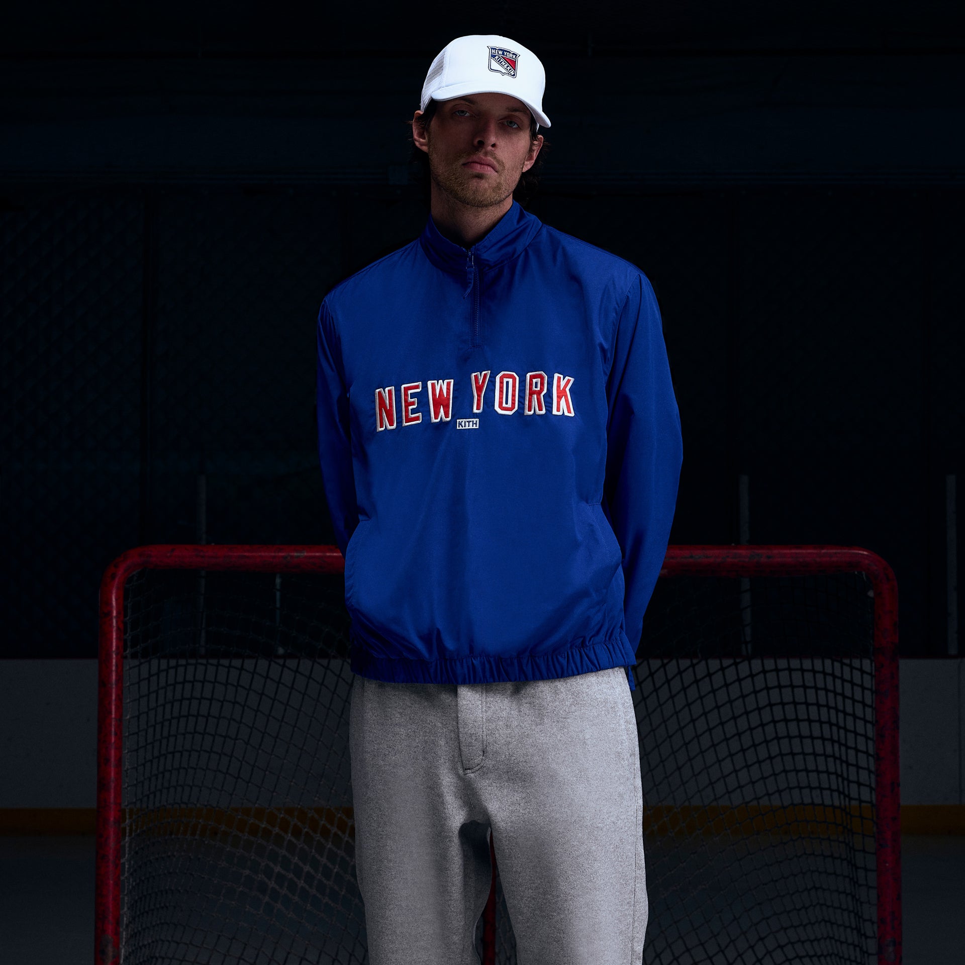 Kith for the New York Rangers Nylon Quarter Zip - Cyclone