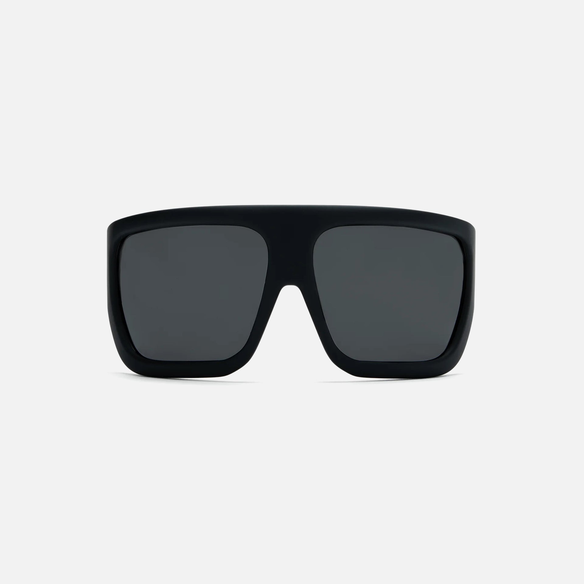 Rick Owens Davis Sunglasses - Black Temple / Black Lens