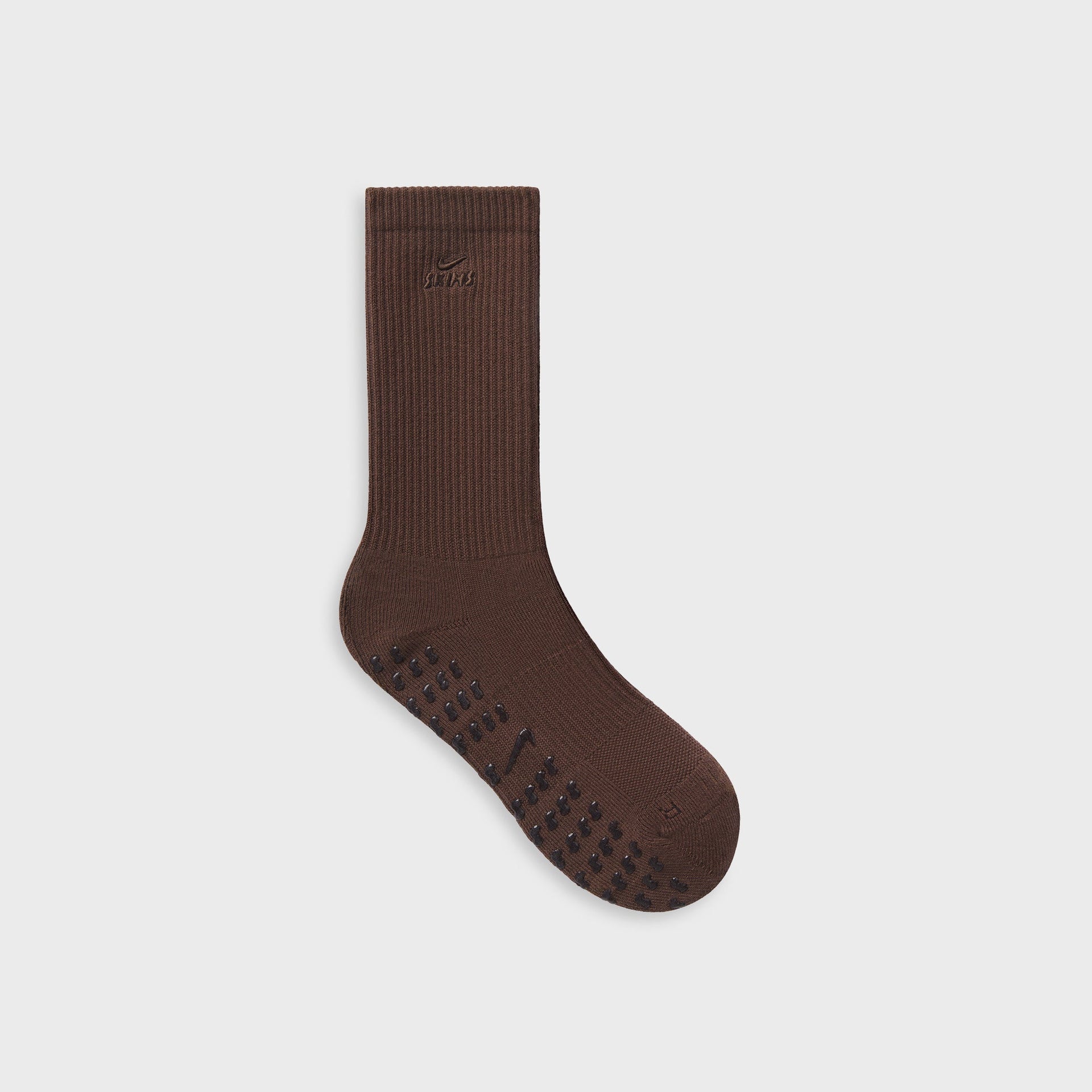 NikeSKIMS Dri-FIT Pilates Grip Crew Socks - Dark Sepia