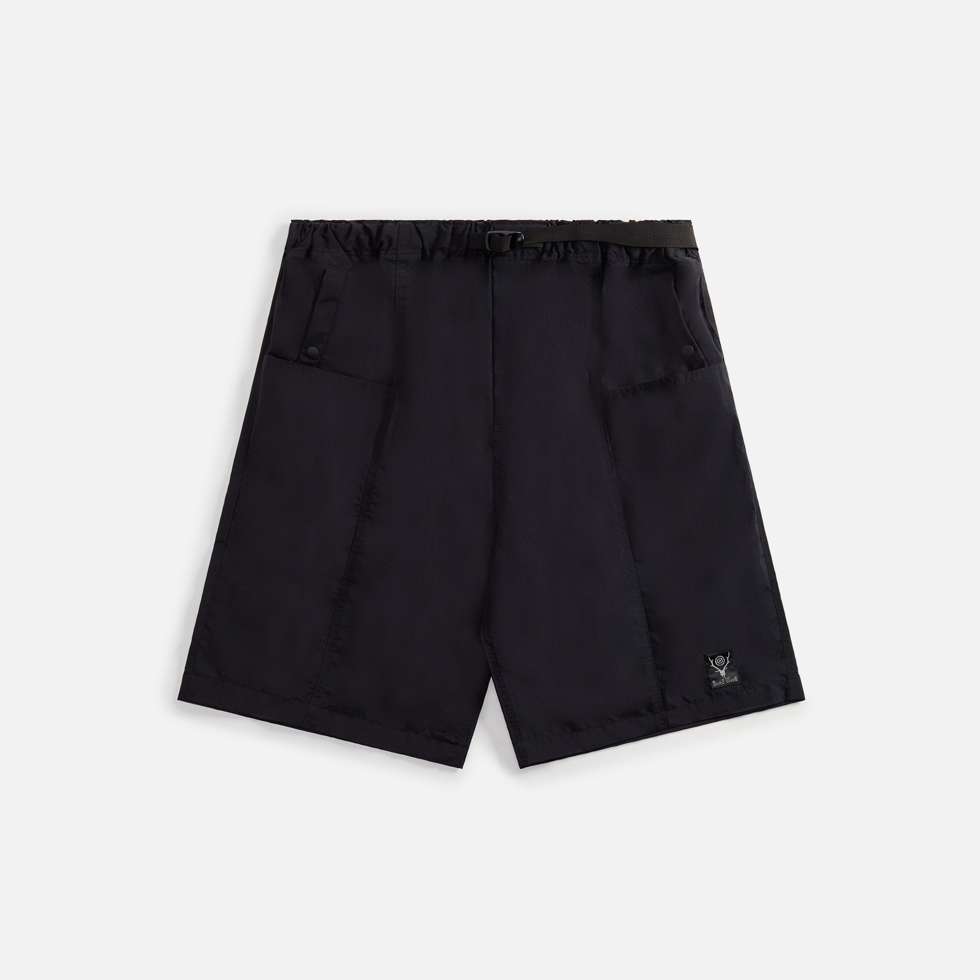 South2 West8 Belted C.S. Short Nylon Taffeta - Black