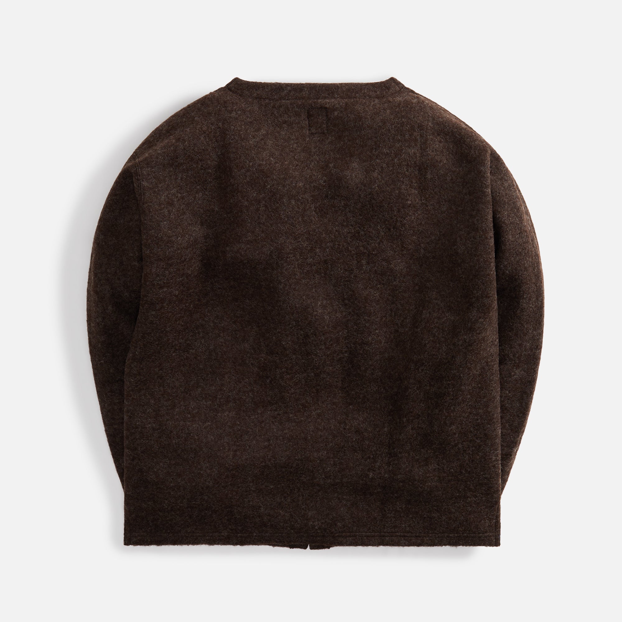 South2 West8 S.S. V Neck Cardigan W/PE Boiled Jersey - Brown South2 West8 S.S. V Neck Cardigan W/PE Boiled Jersey - Brown