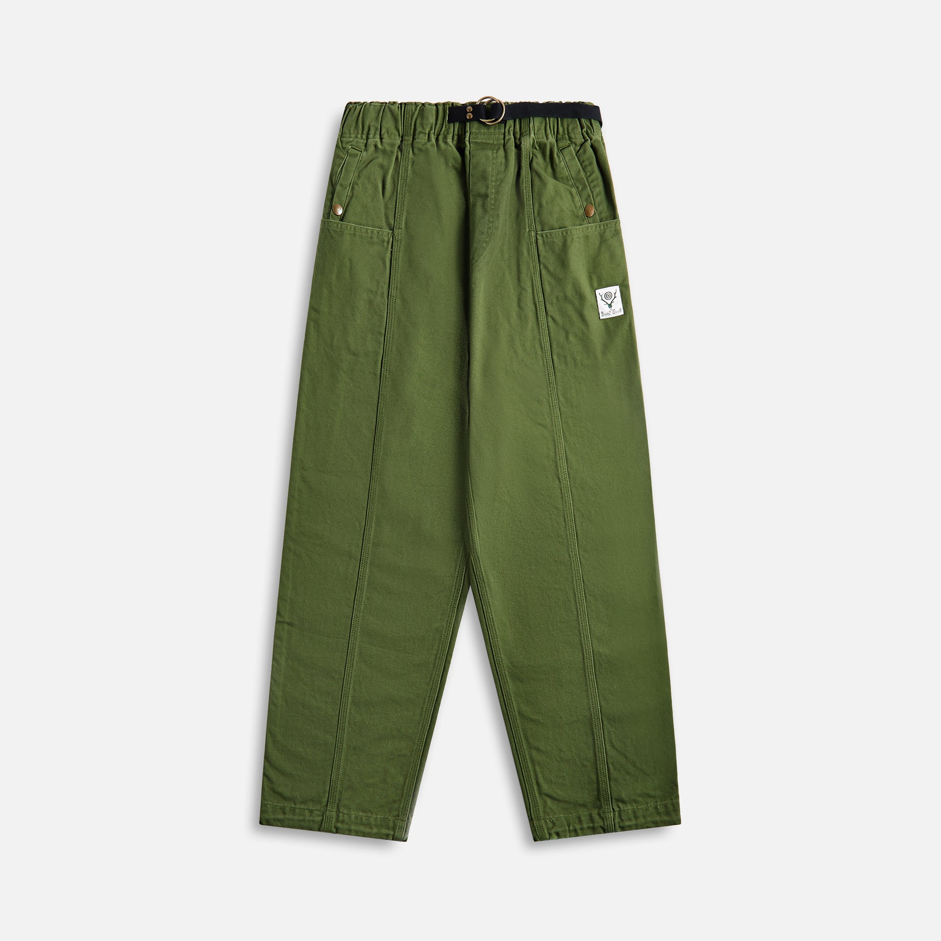 South2 West8 Belted C.S. Pant 11.5oz Cotton Canvas - Moss Green