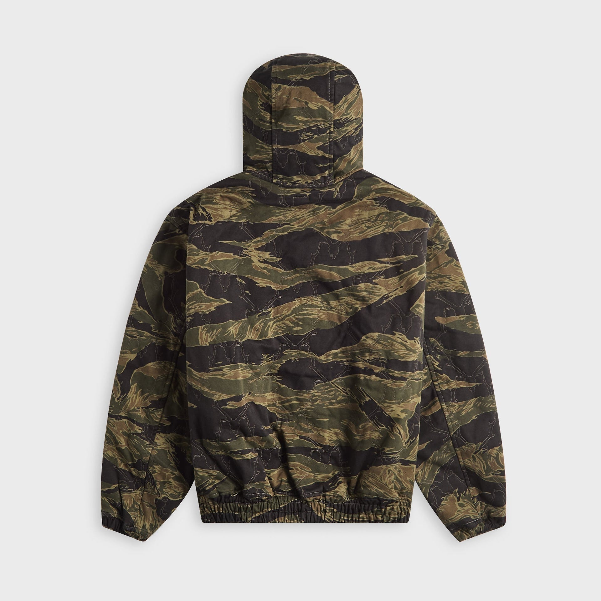 South2 West8 Zipped Work Hoody - Skull Quilting / Tiger Camo