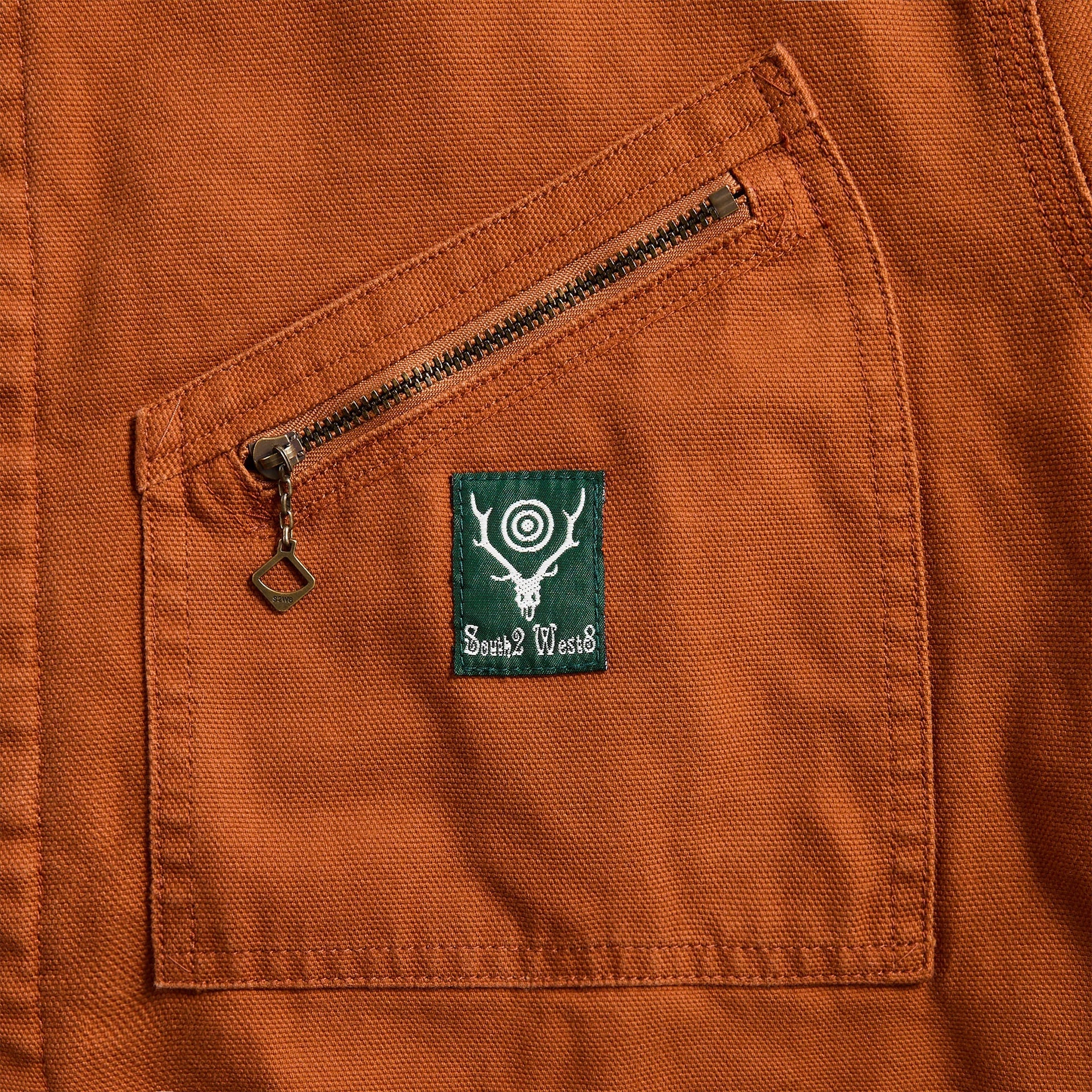 South2 West8 11.5oz Cotton Canvas Work Jacket - Brick